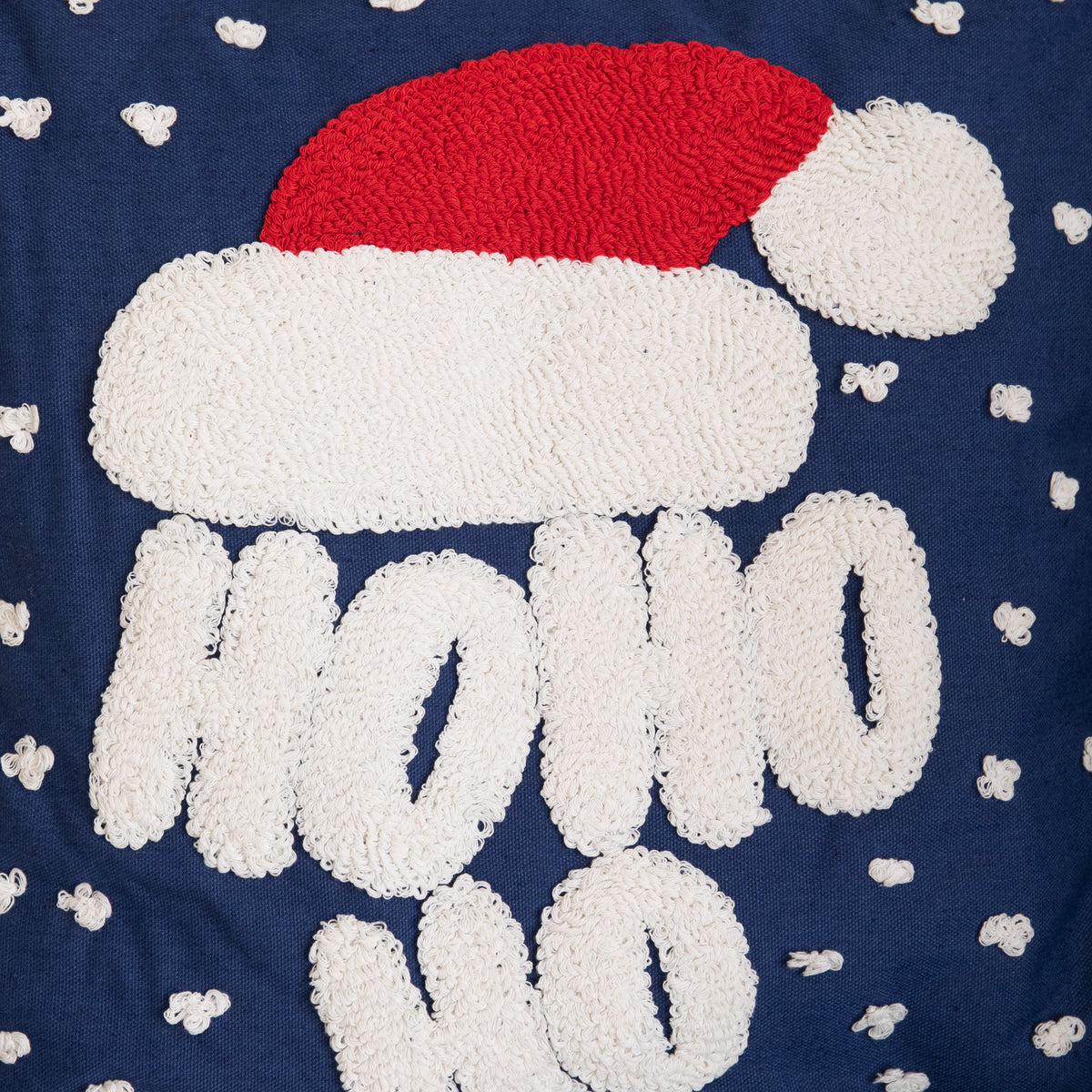 44cm Dark Blue Ho Ho Ho Santa Hat Soft Christmas Decorative Cushion