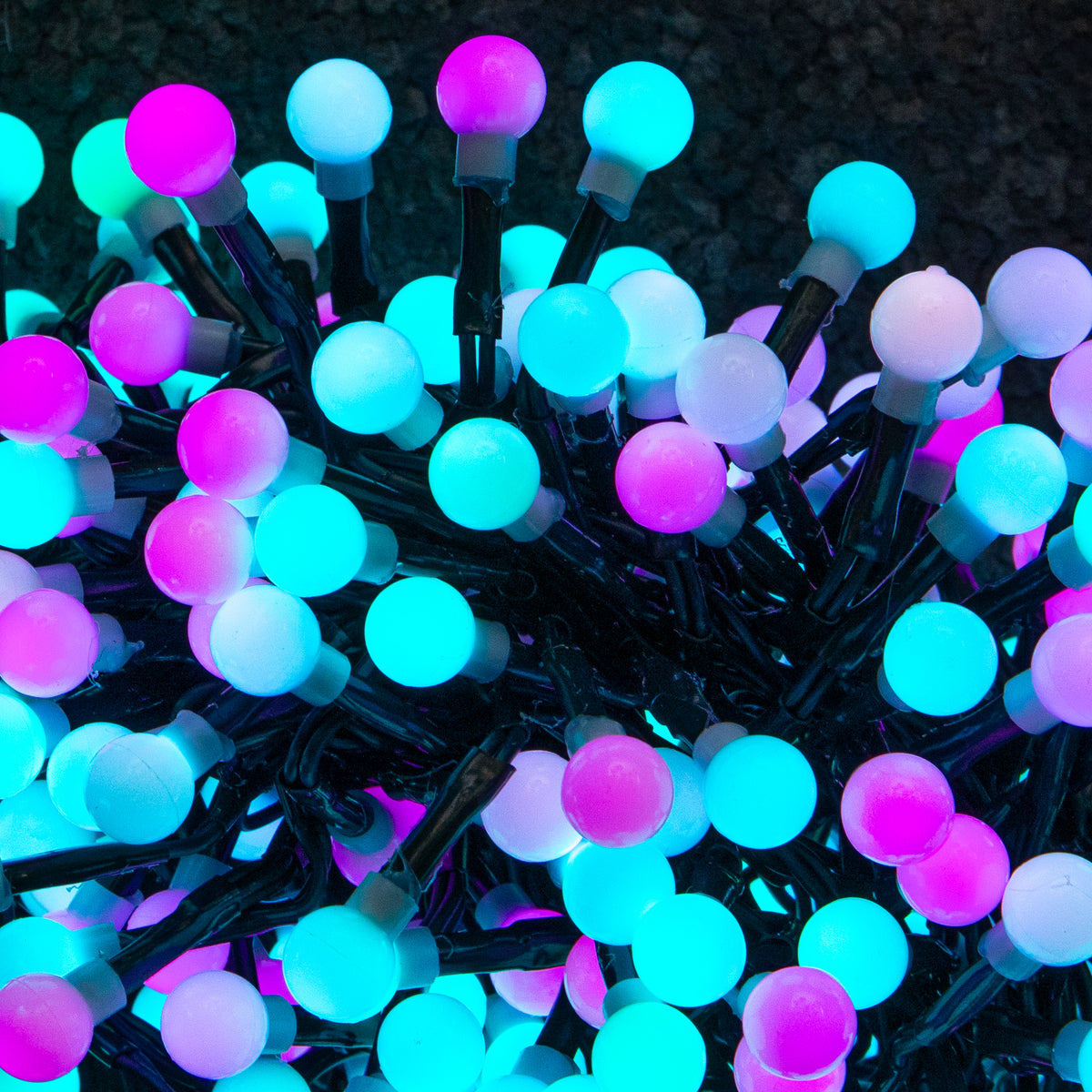 5m 500 LED Colour Changing Globe Cluster Christmas String Lights