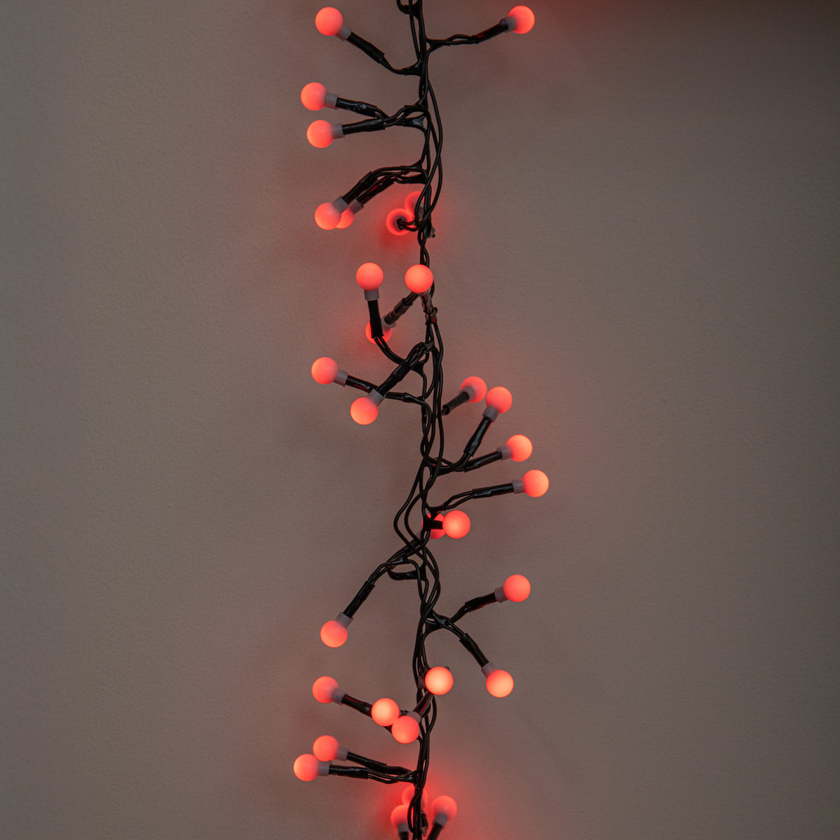 5m 500 LED Globe Cluster Christmas String Lights in Red