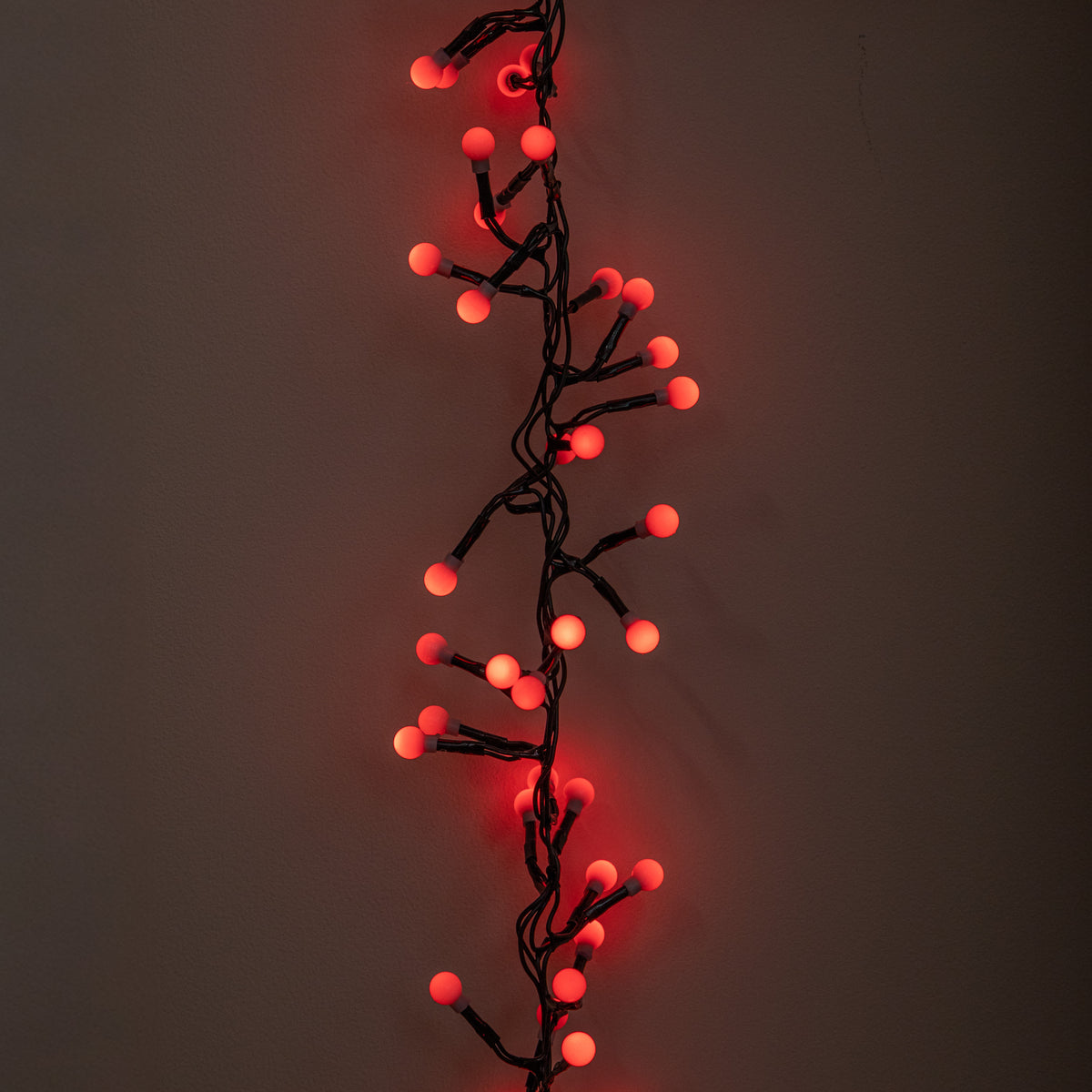 5m 500 LED Globe Cluster Christmas String Lights in Red