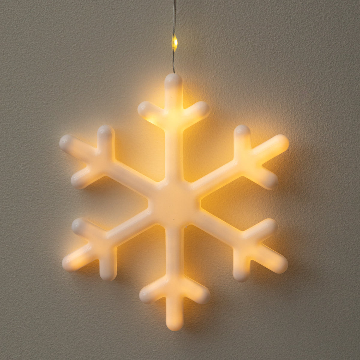 1.2 x 1.2m Neon Snowflake Curtain Christmas Lights with 588 Warm White LEDs