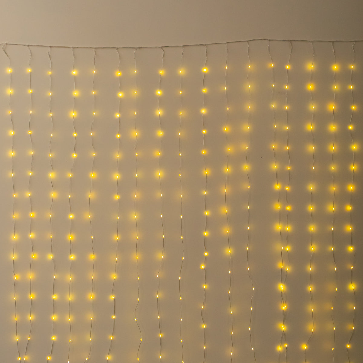 2m x 2m TwoTone Warm White & Multi-Coloured Curtain Net with 400 LEDs
