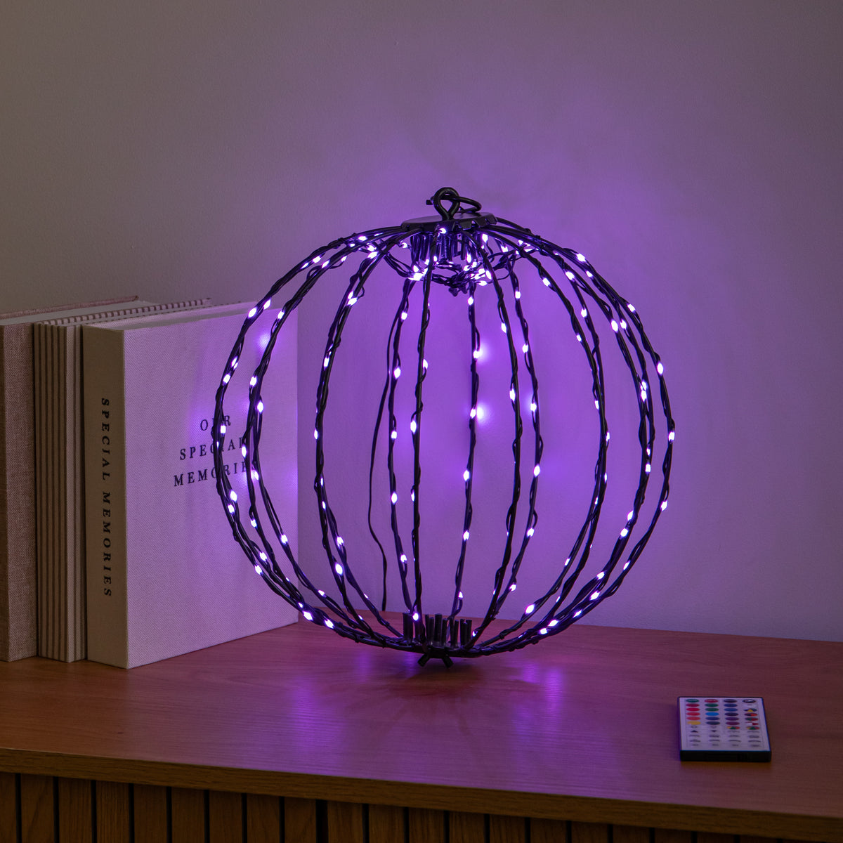30cm Light up Colour Changing LED Twinkling Orb Christmas Ball with Remote