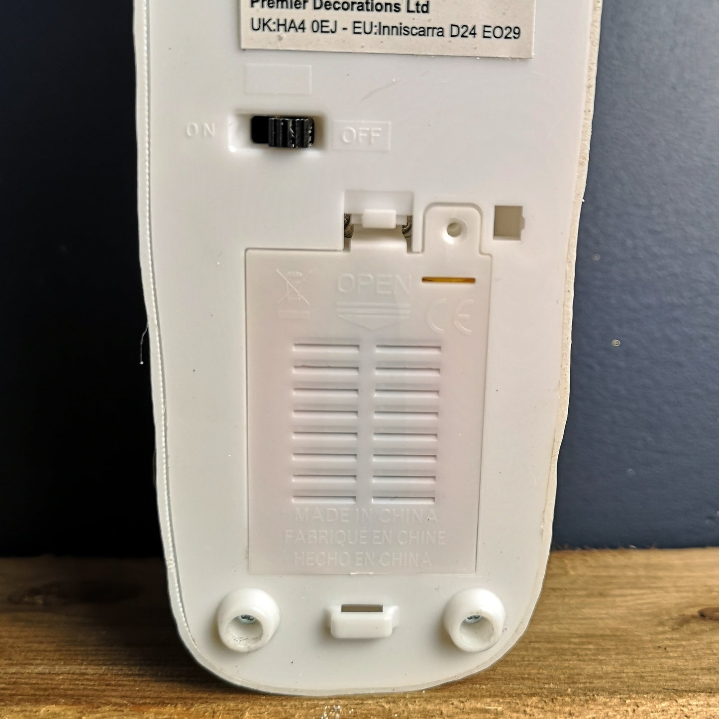 34cm Battery Operated Light up Santa Sleigh with Reindeer Christmas Decoration