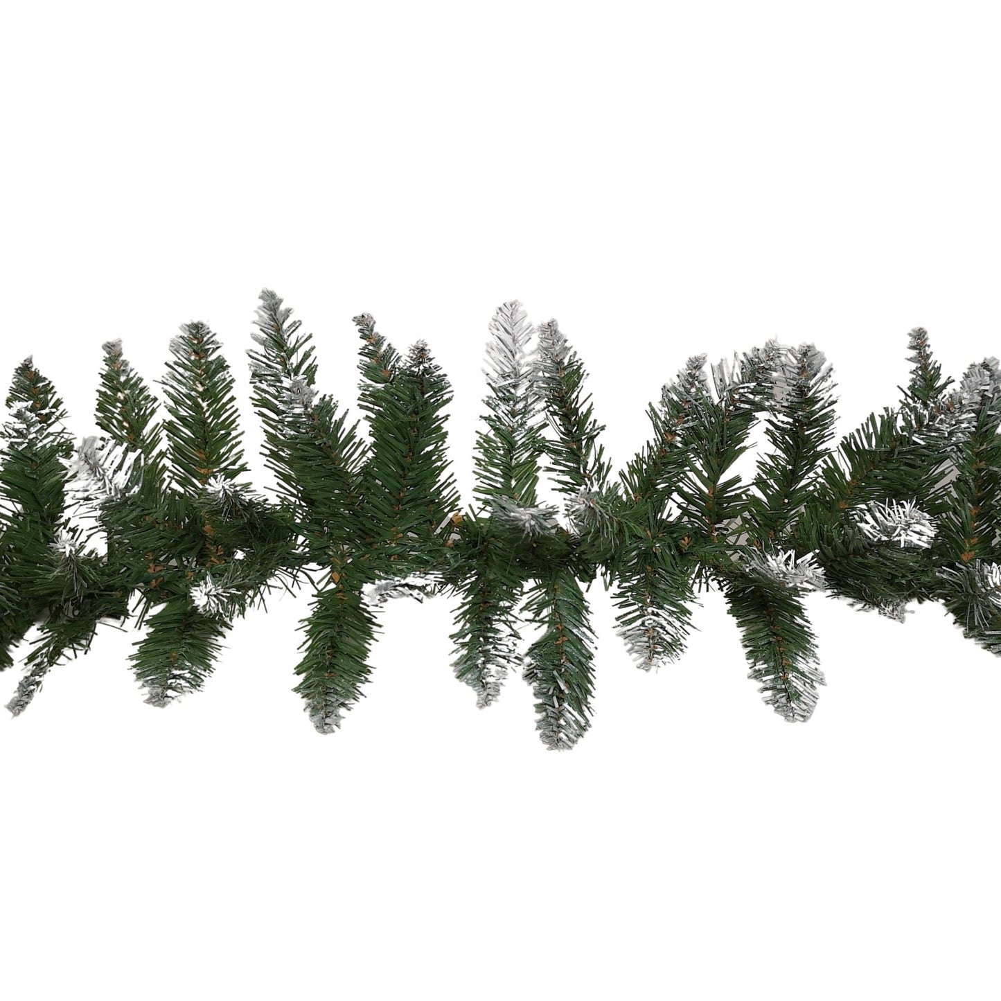 2.7m x 25cm Snow Tipped Plain Christmas Garland with 200 Tips