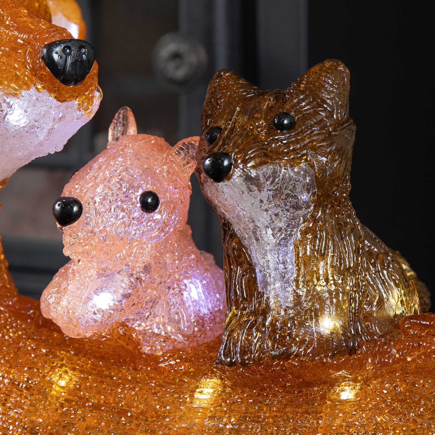 60cm Light up Acrylic Standing Christmas Deer with Animals and 80 Warm White LEDs