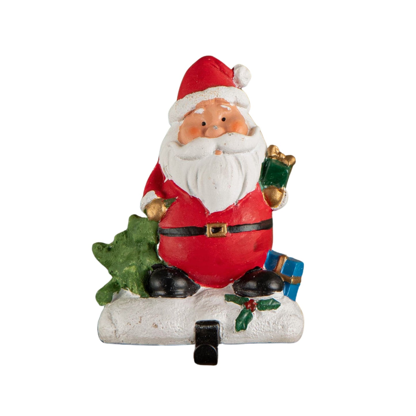 13cm Premier Christmas Stocking Hanger Decoration in Santa Design