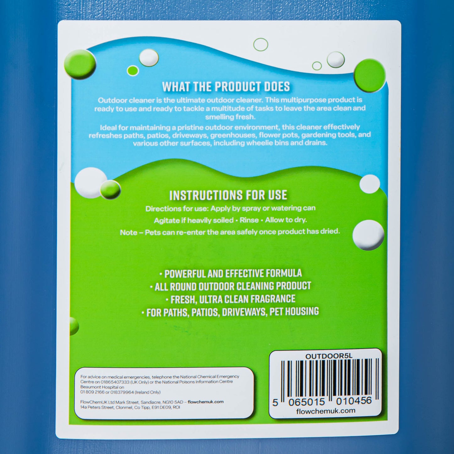 5 Litre Outdoor Patio and Decking Multi-Purpose Cleaner