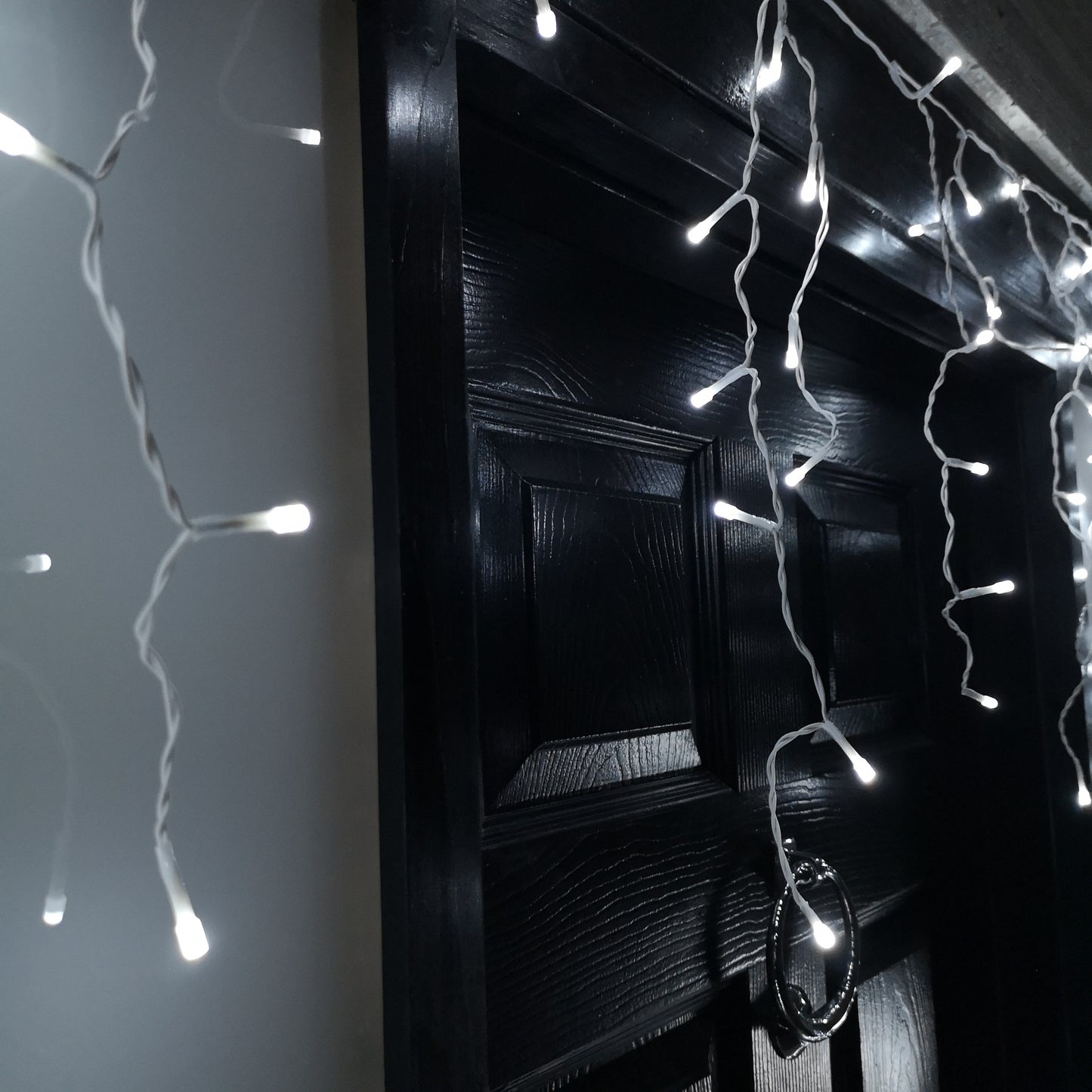 25m 1000 White LED Frosted Icicle Indoor Outdoor Christmas Lights with Timer