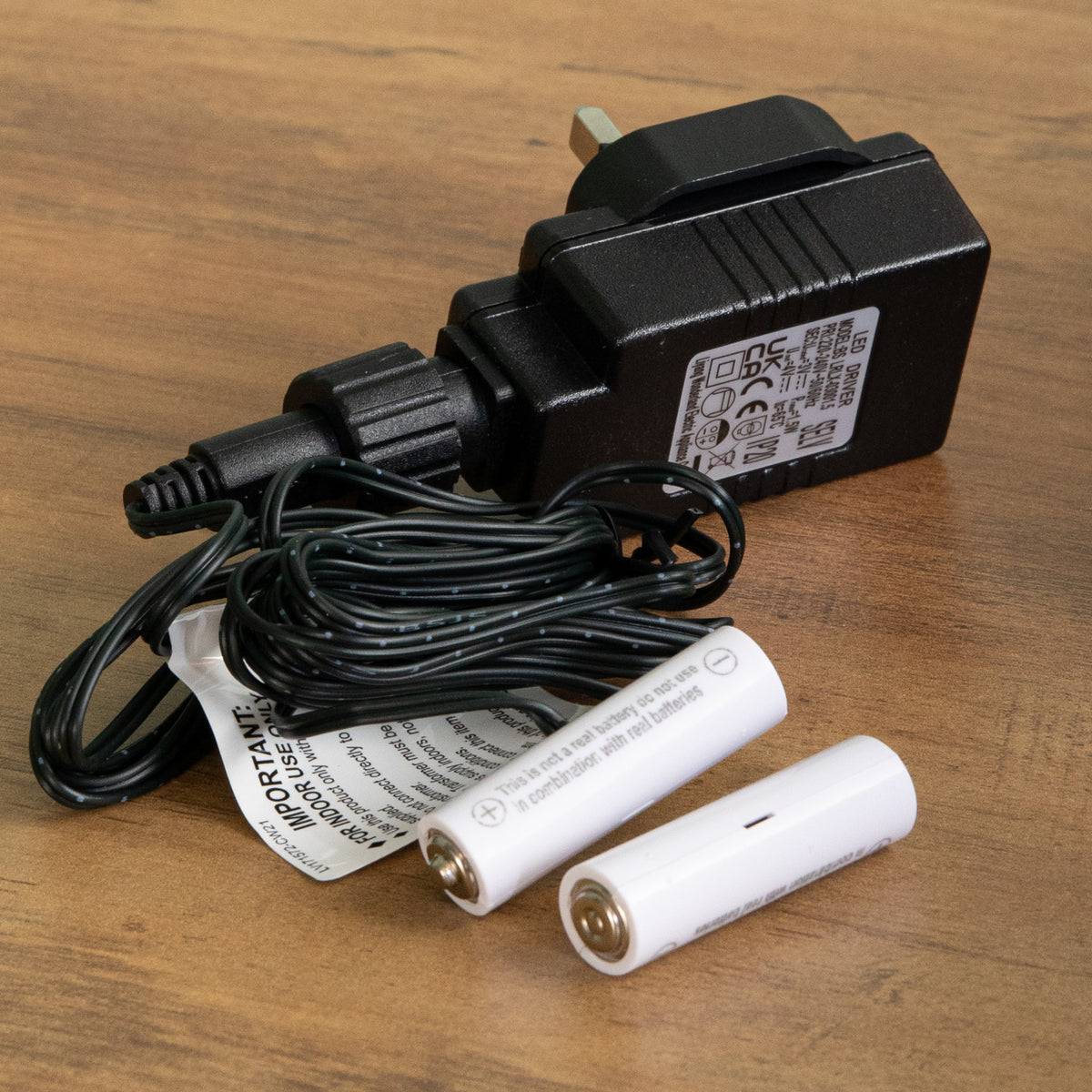 2 x AA Money Saving Battery Replacement Plug In Adapter