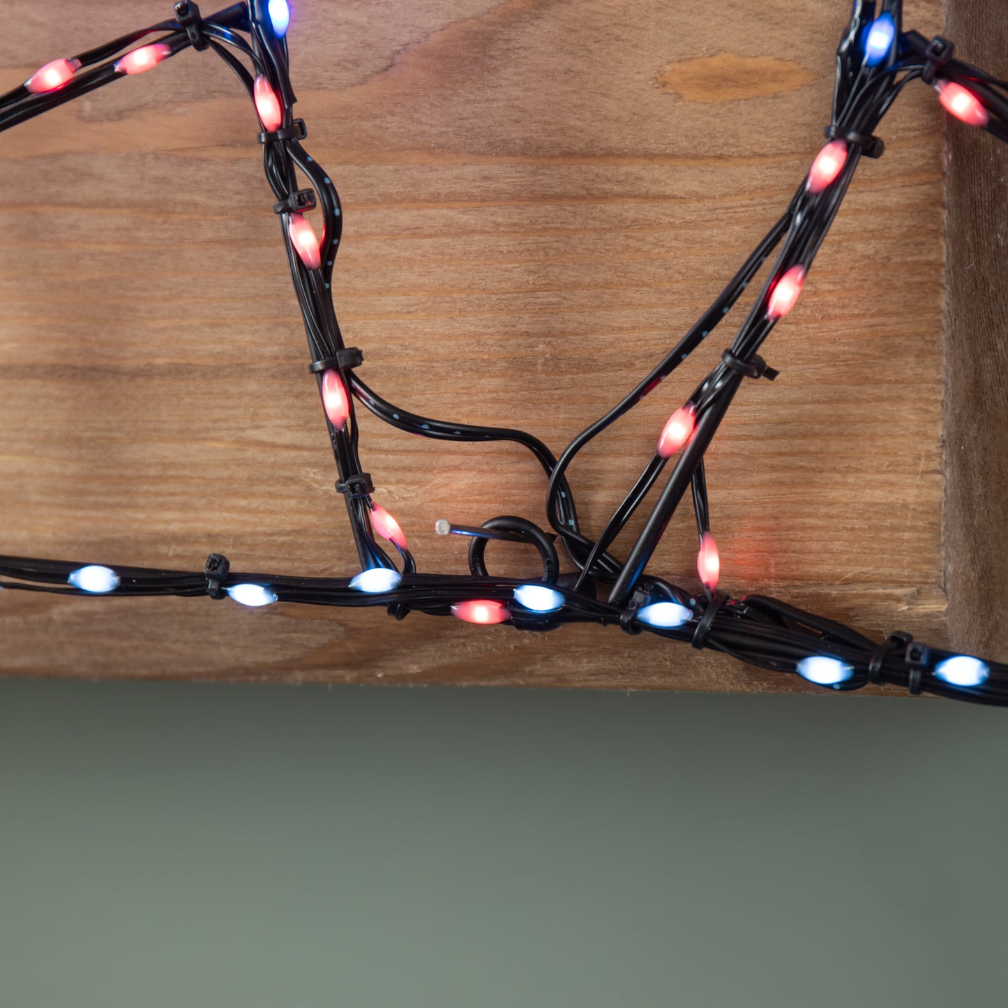 60cm x 45cm Light up FlexiBrights Santa Down Chimney with 223 Multi-Coloured LEDs