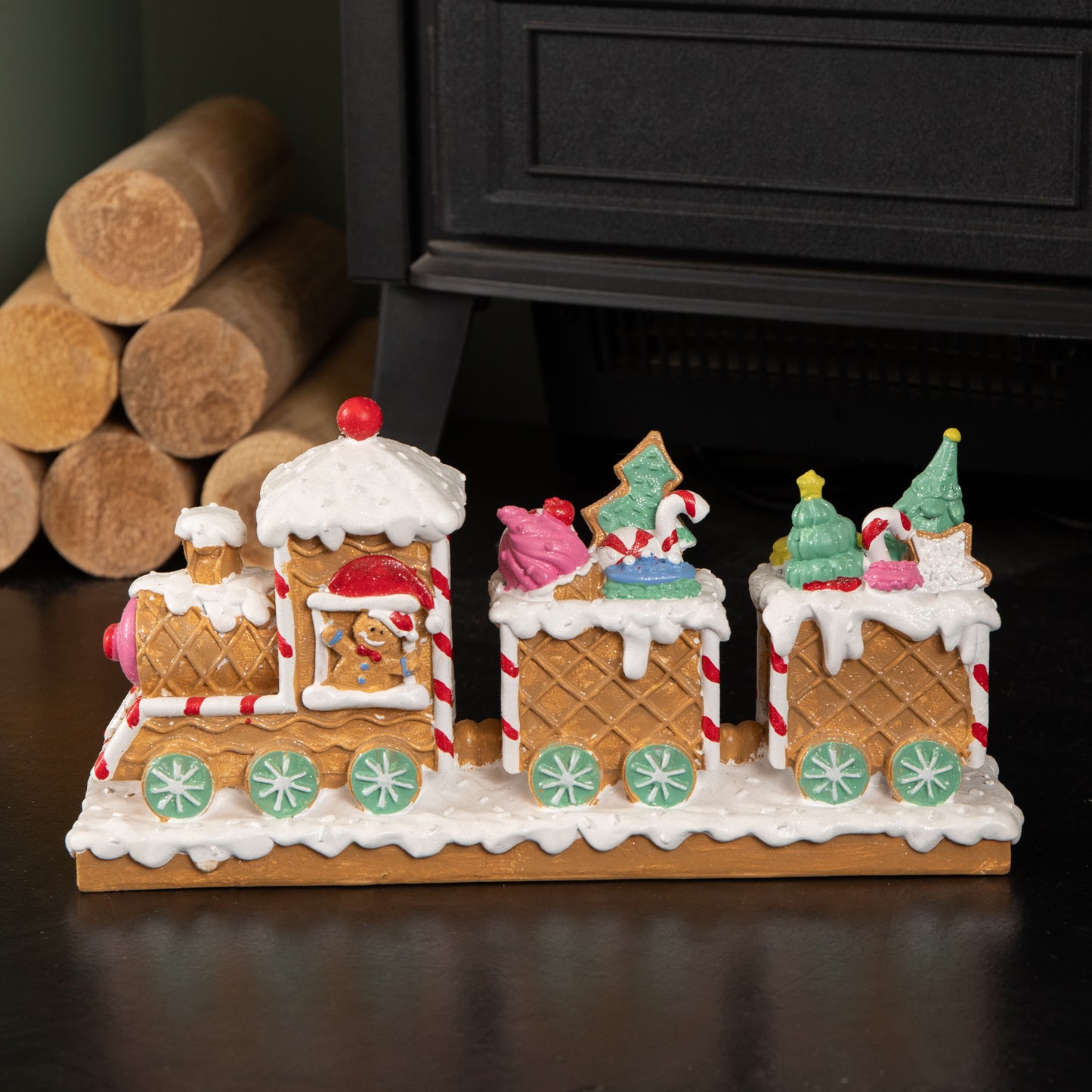 31cm All Aboard Candy Express Christmas Train Decoration