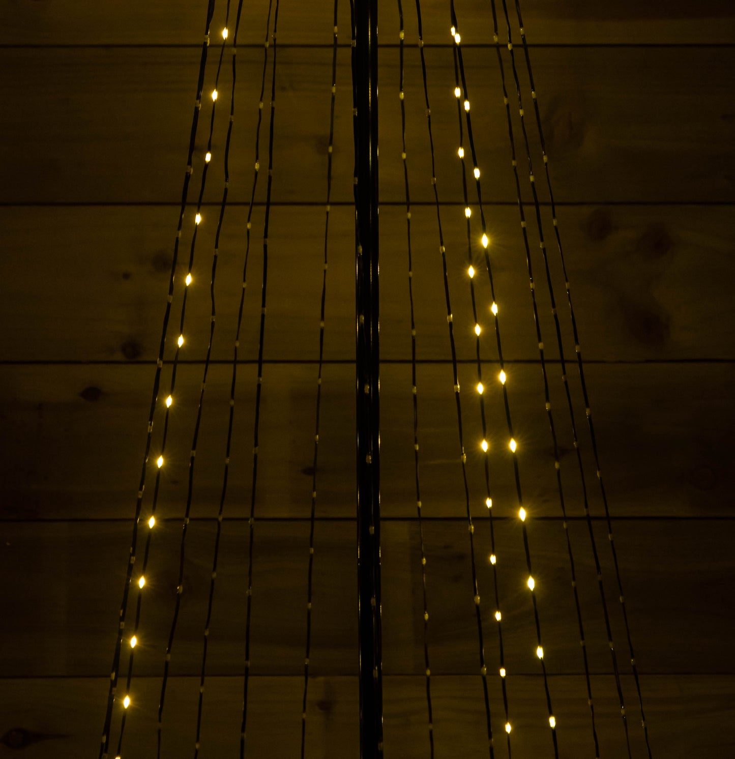 Factory Seconds: 1.4m Light up Christmas Pyramid Cone Tree with 308 White & Warm White LEDs