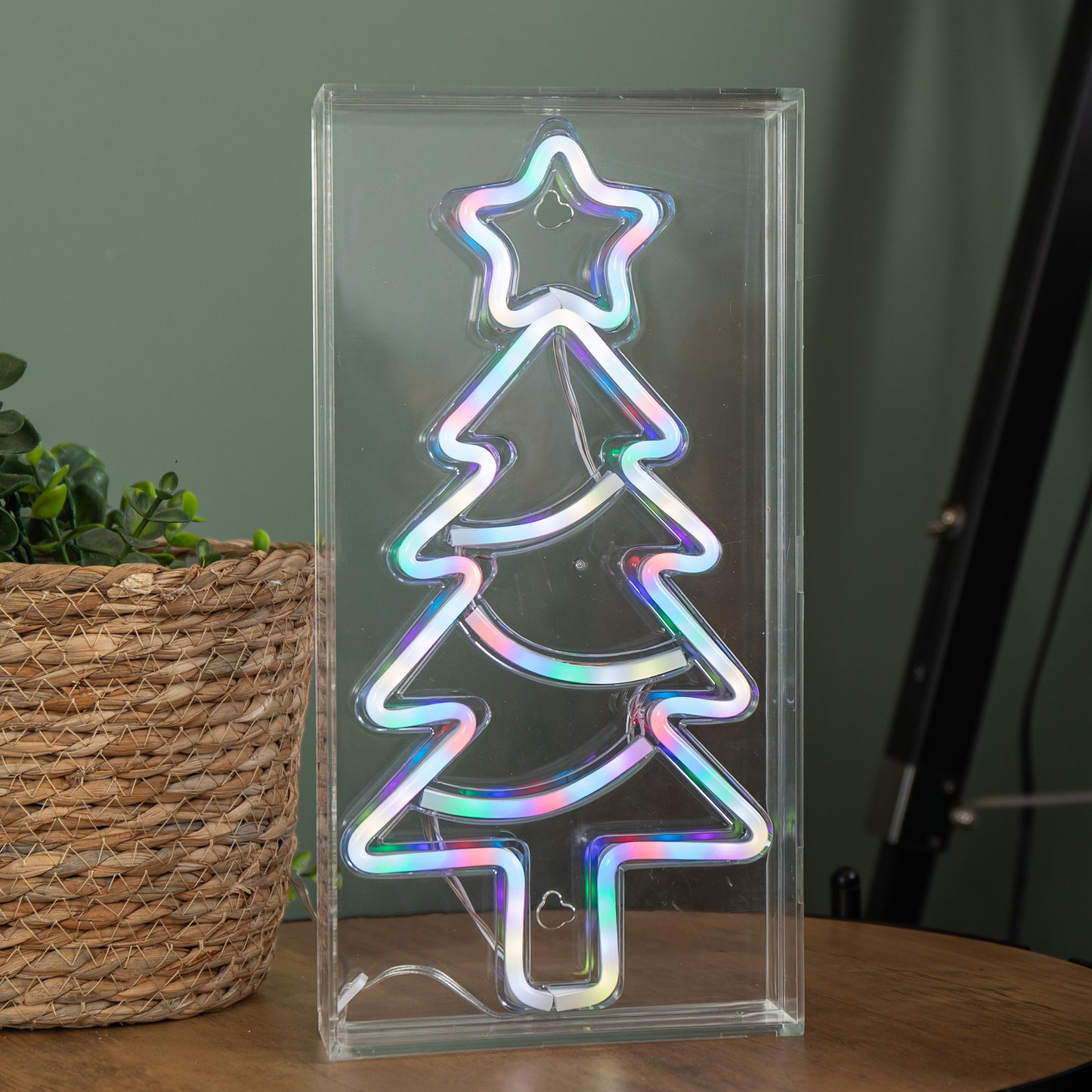 30cm Light up RGB Neon Flex Christmas Tree Decoration