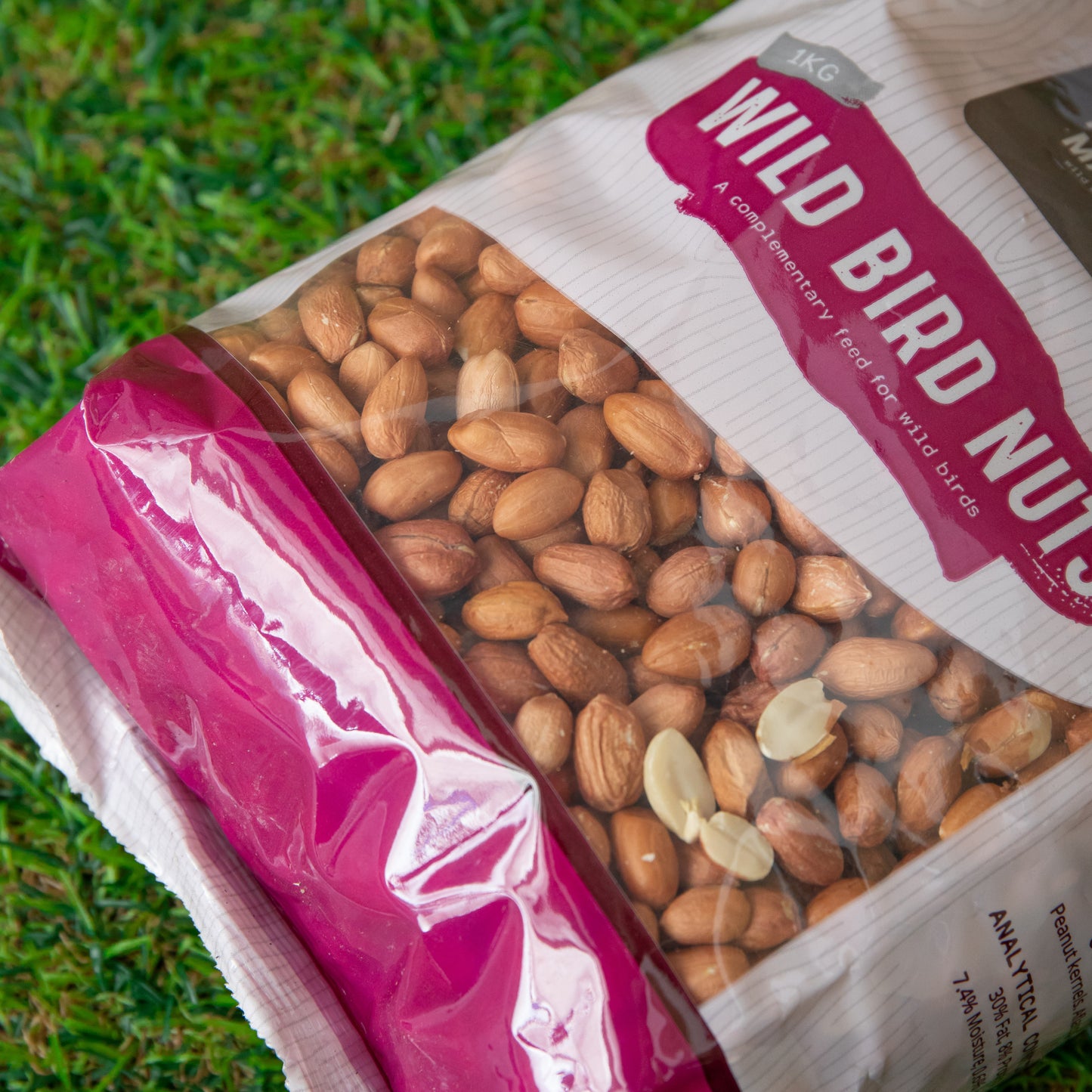 1kg Bag Garden Wild Bird Whole Nuts Feed