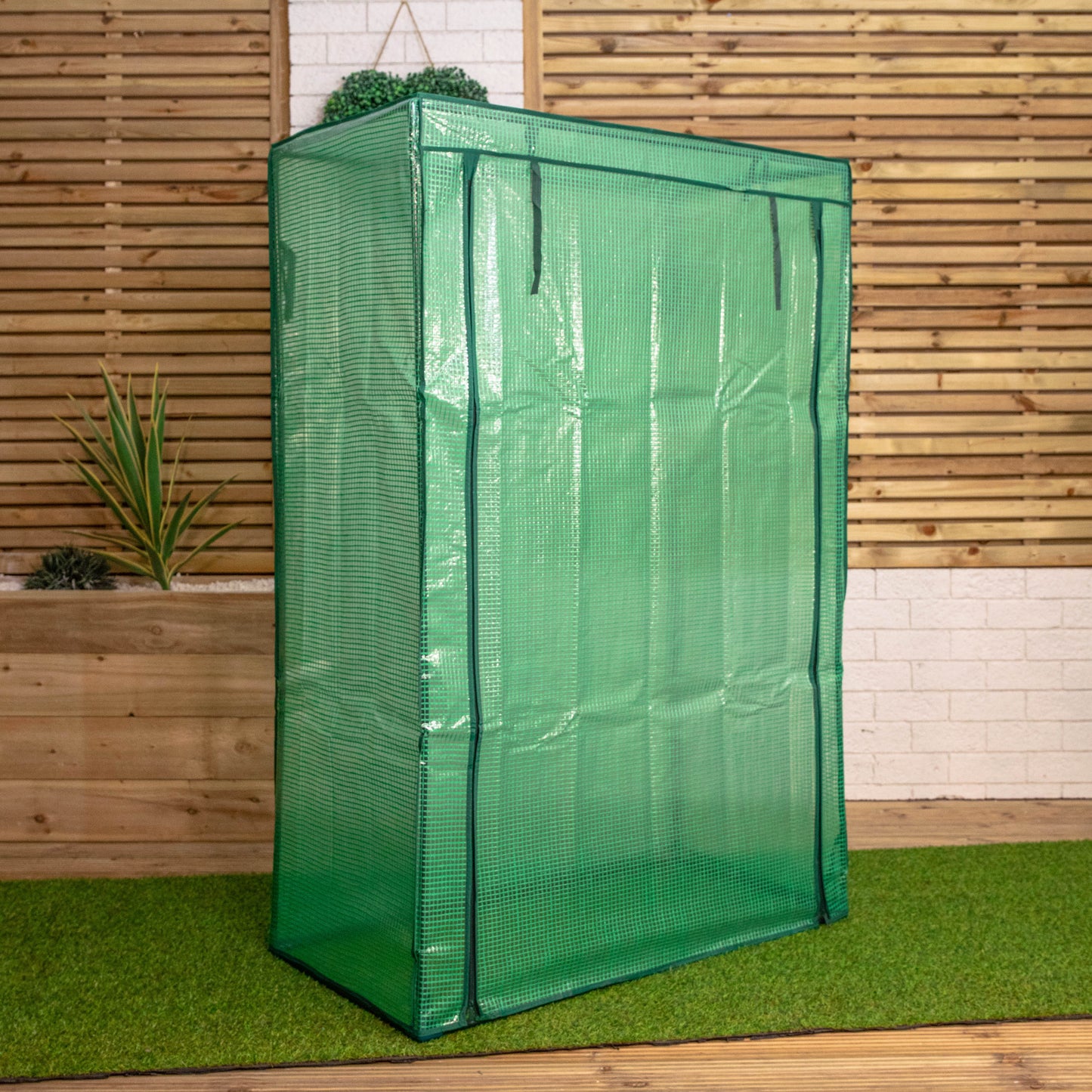 1.5m x 1m Outdoor Tomato Greenhouse with Steel Frame and Protective PE Cover