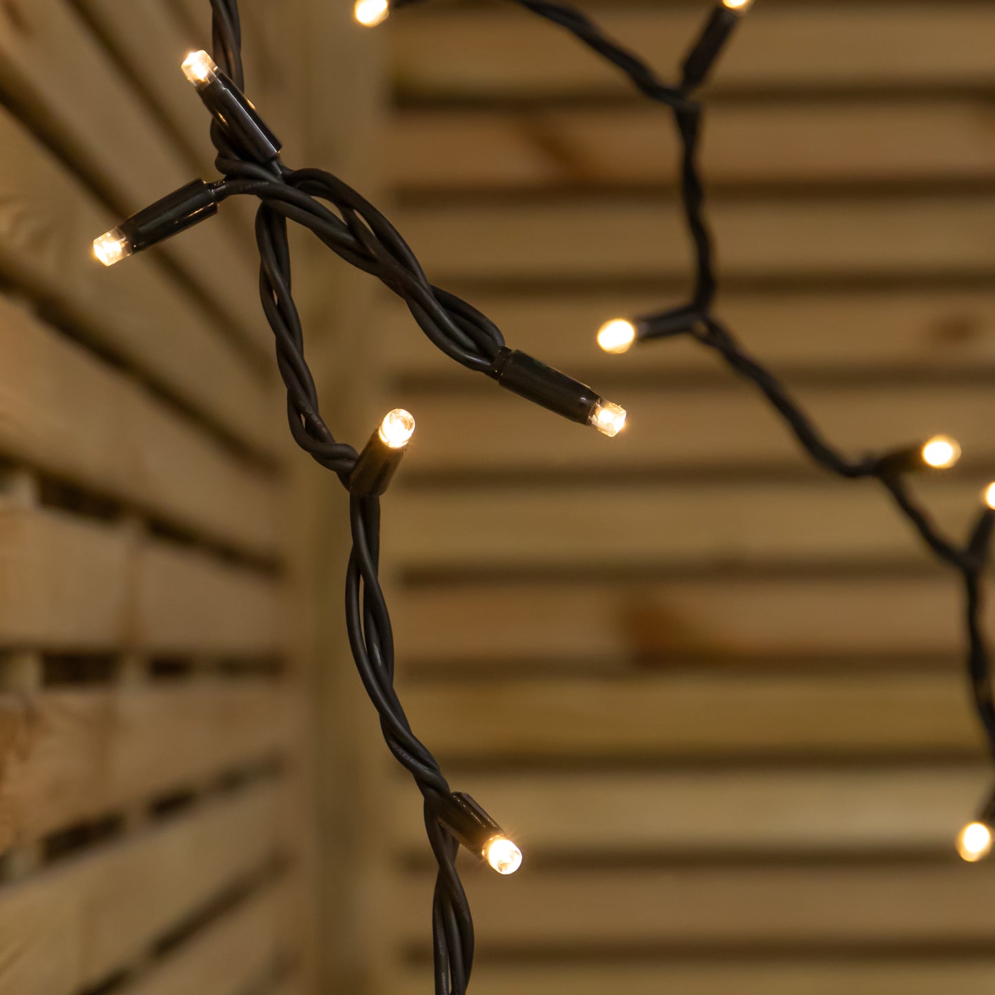 24m Set of 300 Connectable String Lights with Warm White LEDs