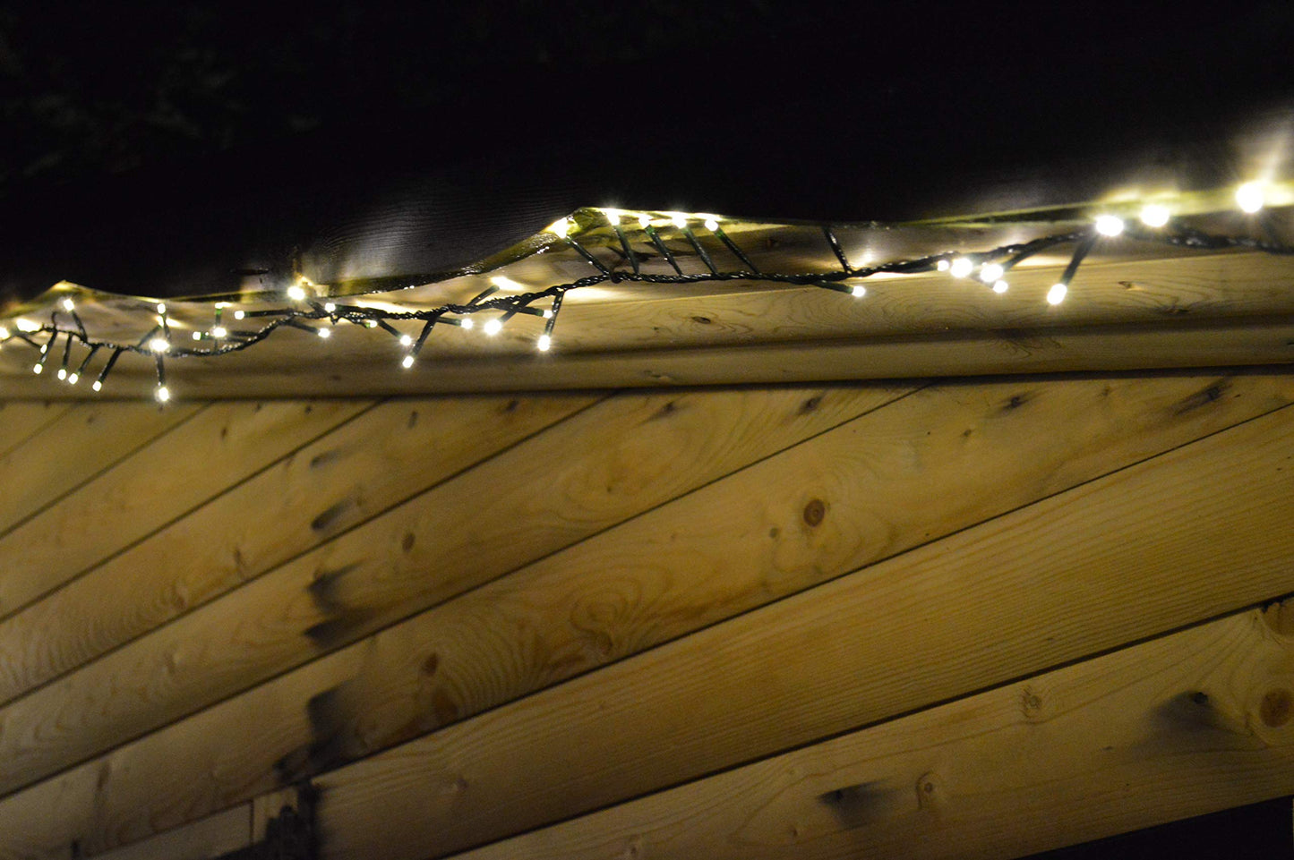 500 LED 12.5m Premier TreeBrights Indoor Outdoor Christmas Multi Function Mains Operated String Lights with Timer in Vintage Gold