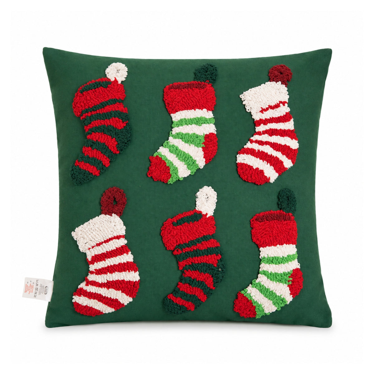 45cm Dark Green Soft Decorative Christmas Stocking Cushion