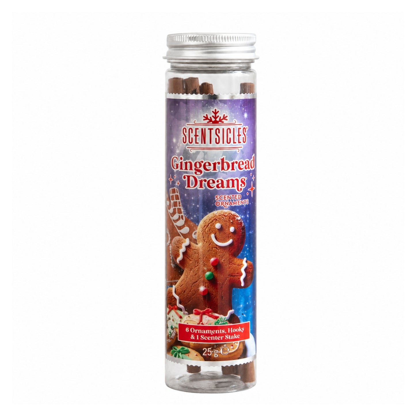 25g Gingerbread Dreams Scented Christmas Scentsicles with Hanging Hooks