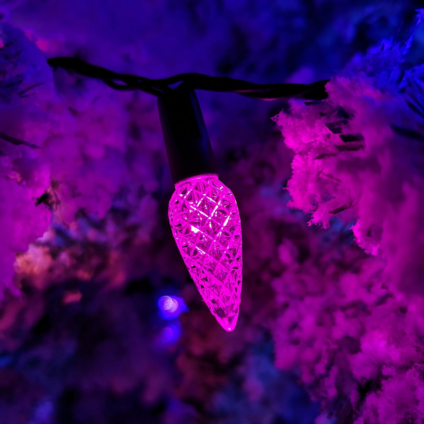 7.5m 150 LED Multi-action Pine Cone Christmas Lights in Rainbow