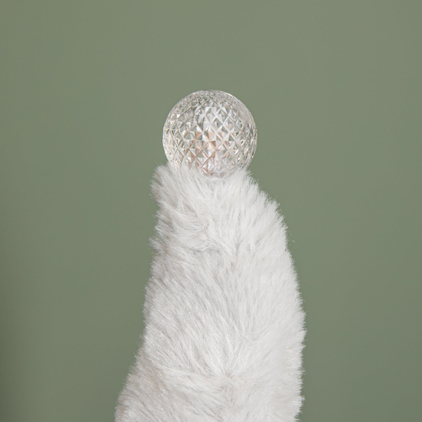 35cm Festive Christmas Sitting Light Up Lit Gonk with Grey Hat and Blue Body