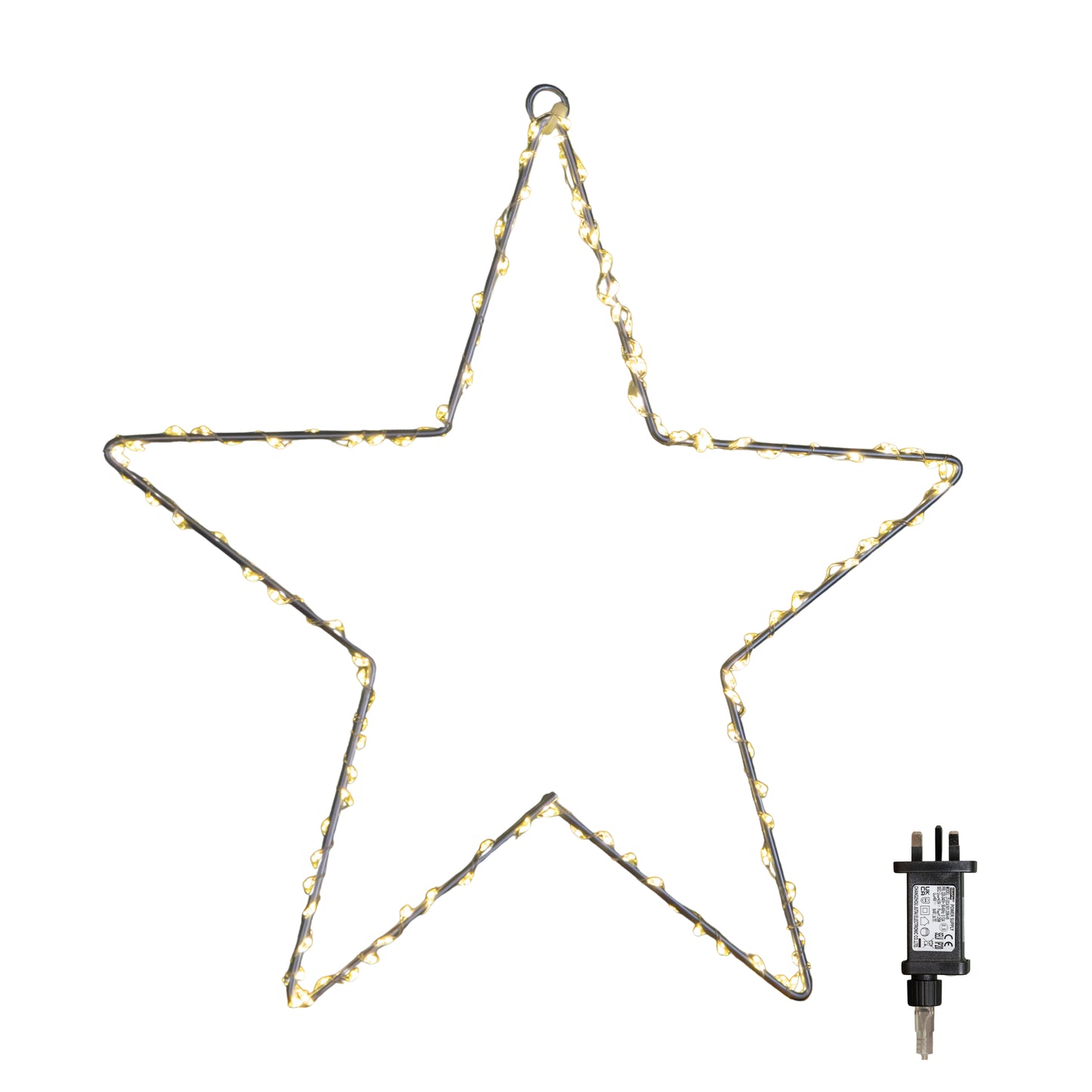 30cm Light up Dewdrop Christmas Star with 120 Warm White LEDs
