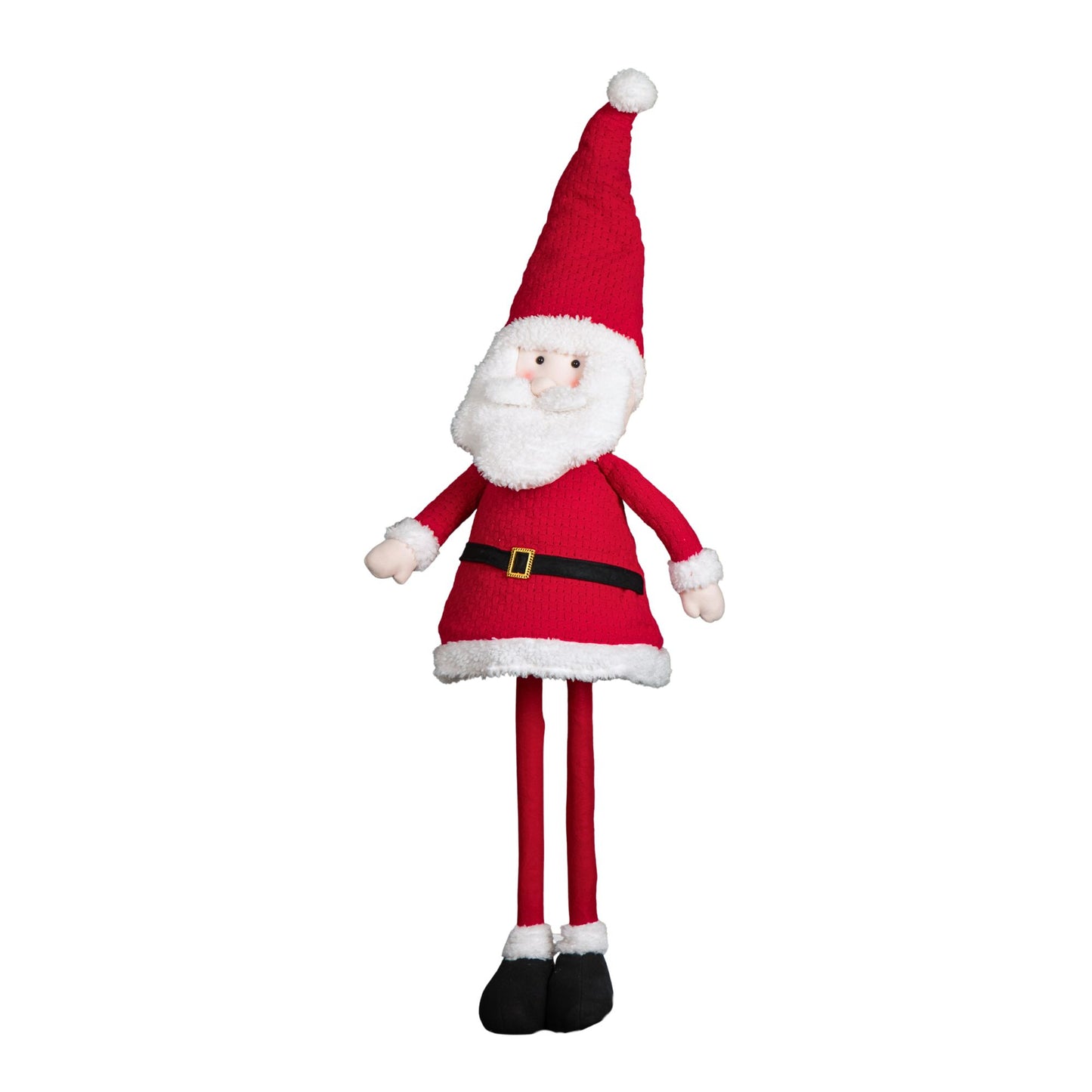 1.8m Tall Extendable Plush Santa Decoration with Telescopic Legs