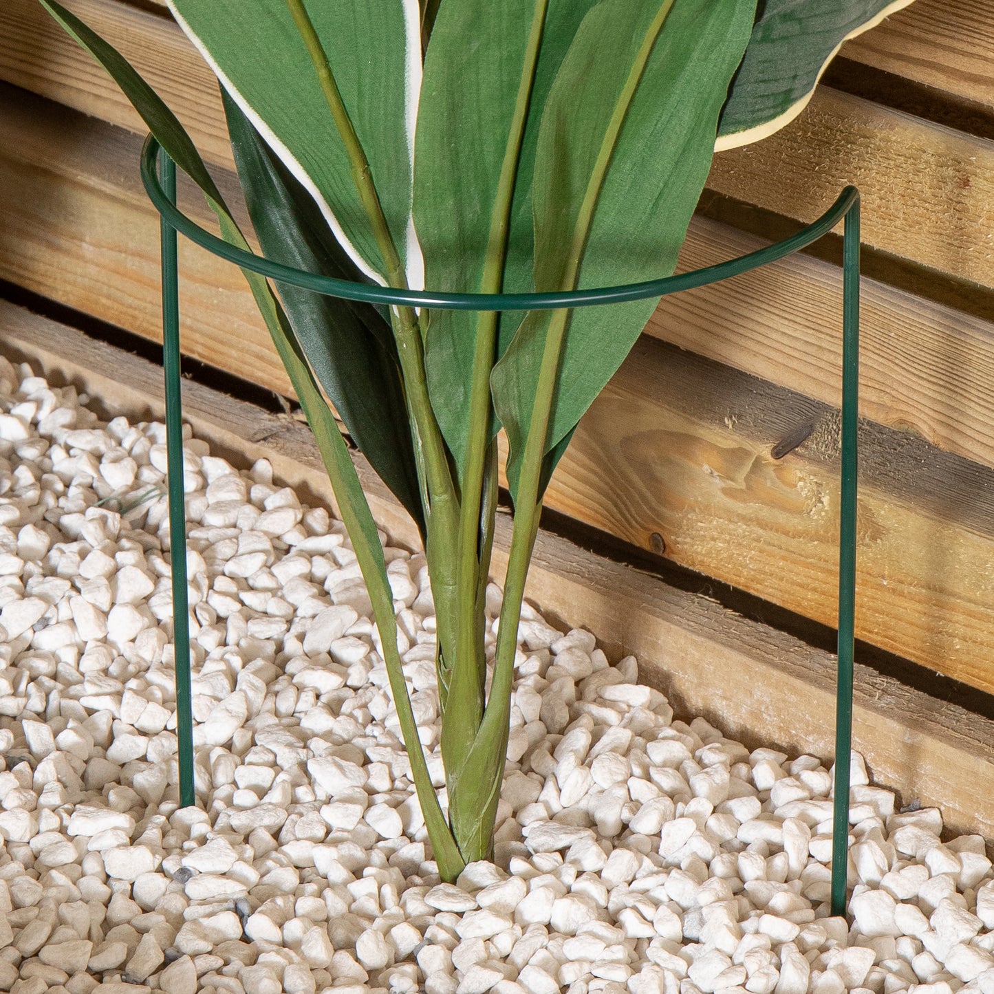 Pack of 3 Tom Chambers Urban Metal Green Herbaceous Garden Plant Support Arc 20cm x 60cm - Small