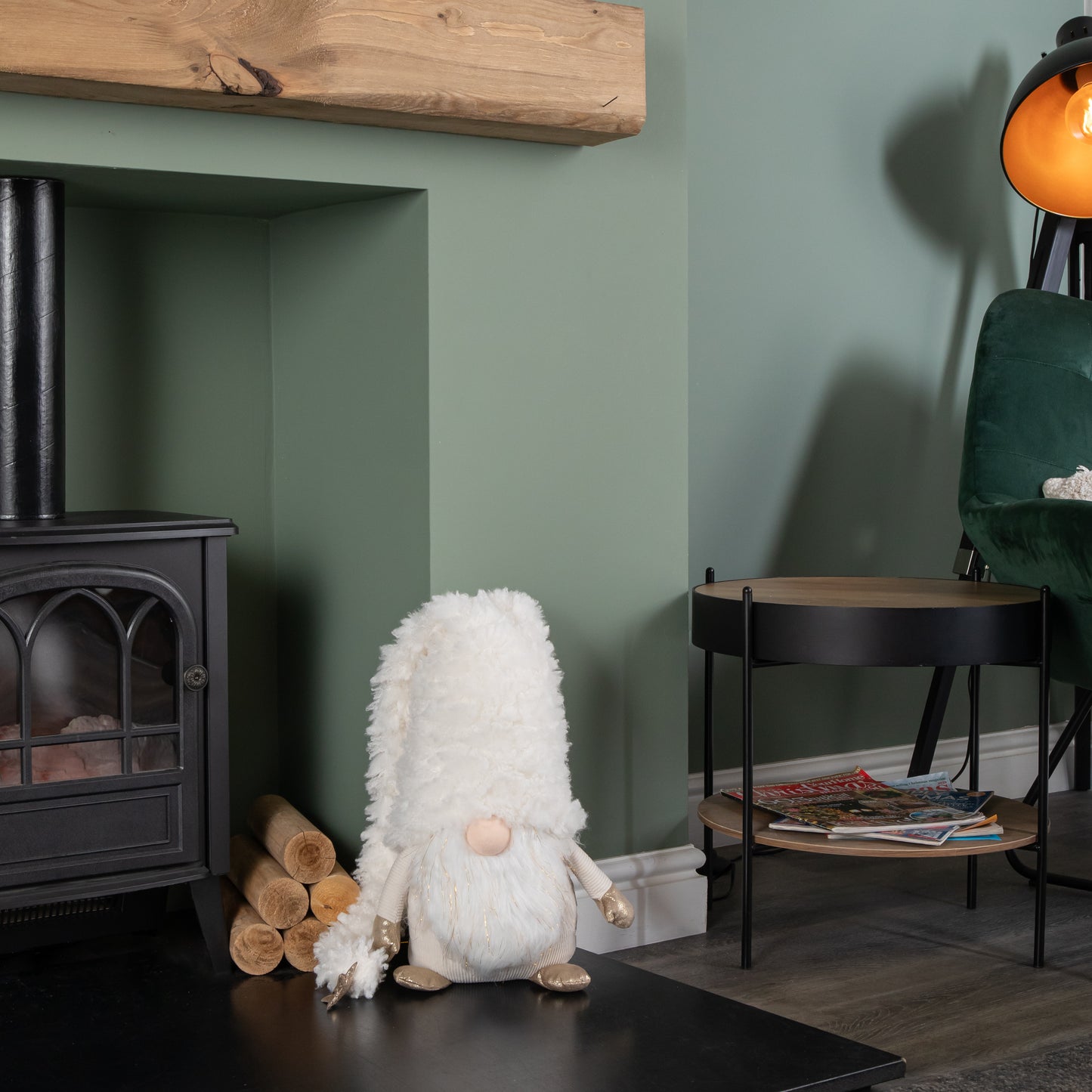 40cm Extra Large White Super Soft Christmas Snow Gonk Decoration