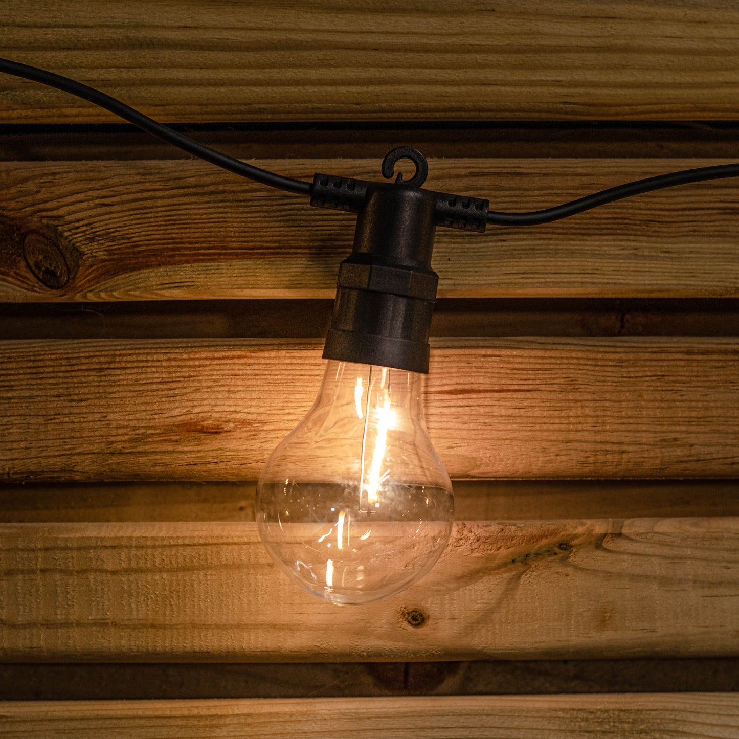 Set of 20 Indoor Outdoor Connectable Festoon Lights with Warm White LEDs