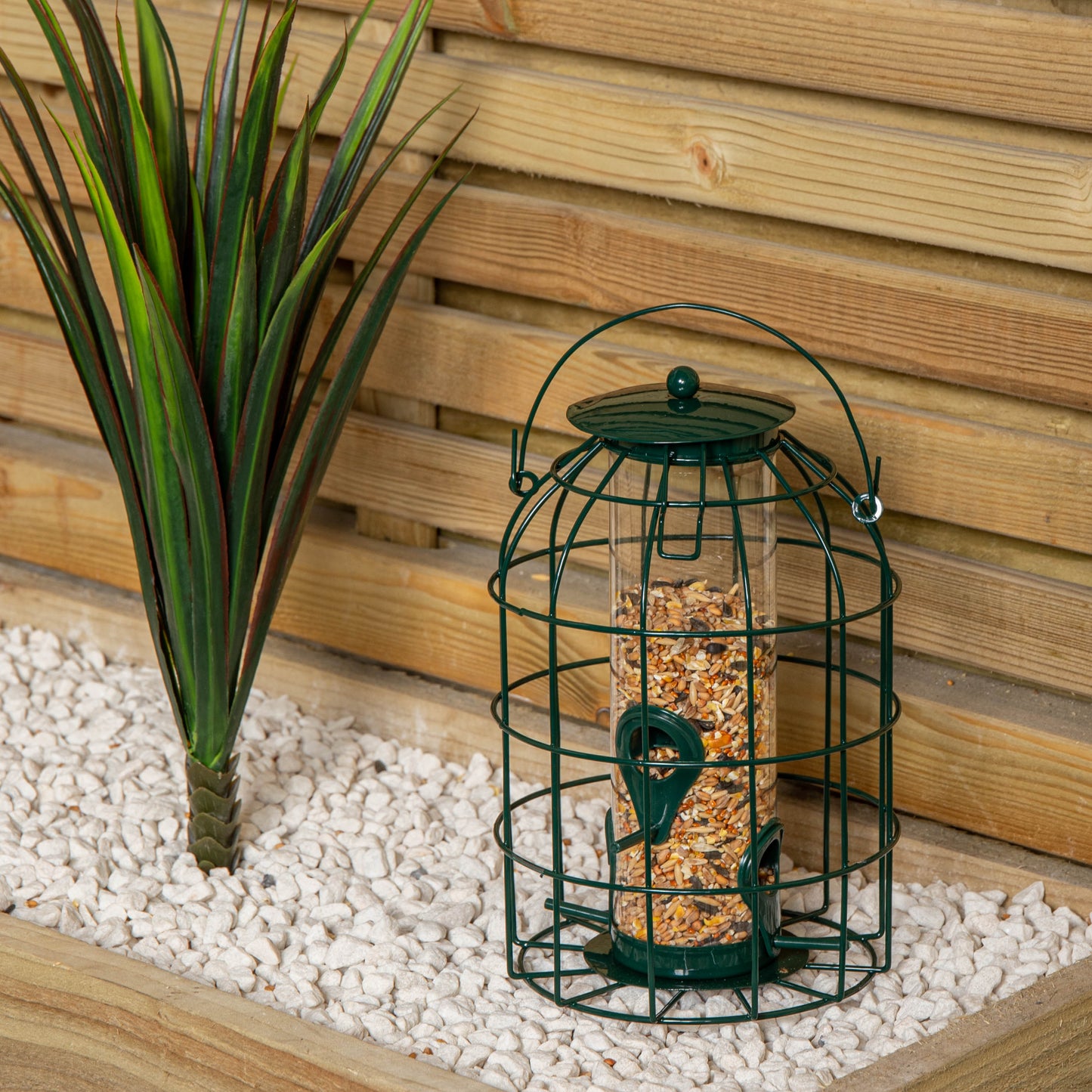 Pack of 5 Wild Bird Seed Feeder Cage with Squirrel Guard