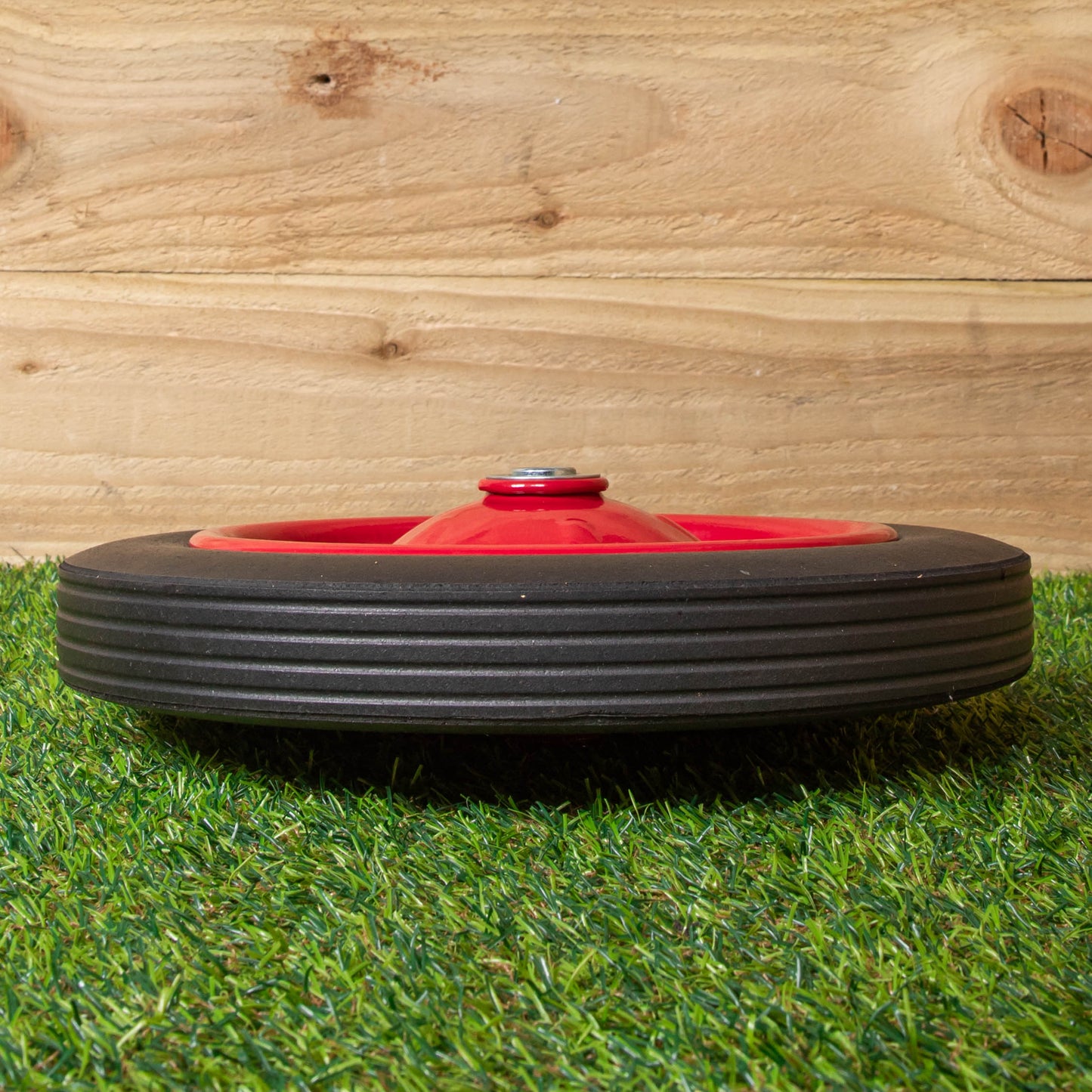 Replacement 13" x 3" Puncture Proof / Solid Wheelbarrow Wheel With Axle