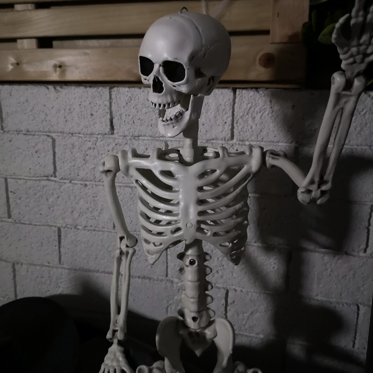 90cm (3ft) Posable Full Body Halloween Skeleton Decoration with Movable Joints