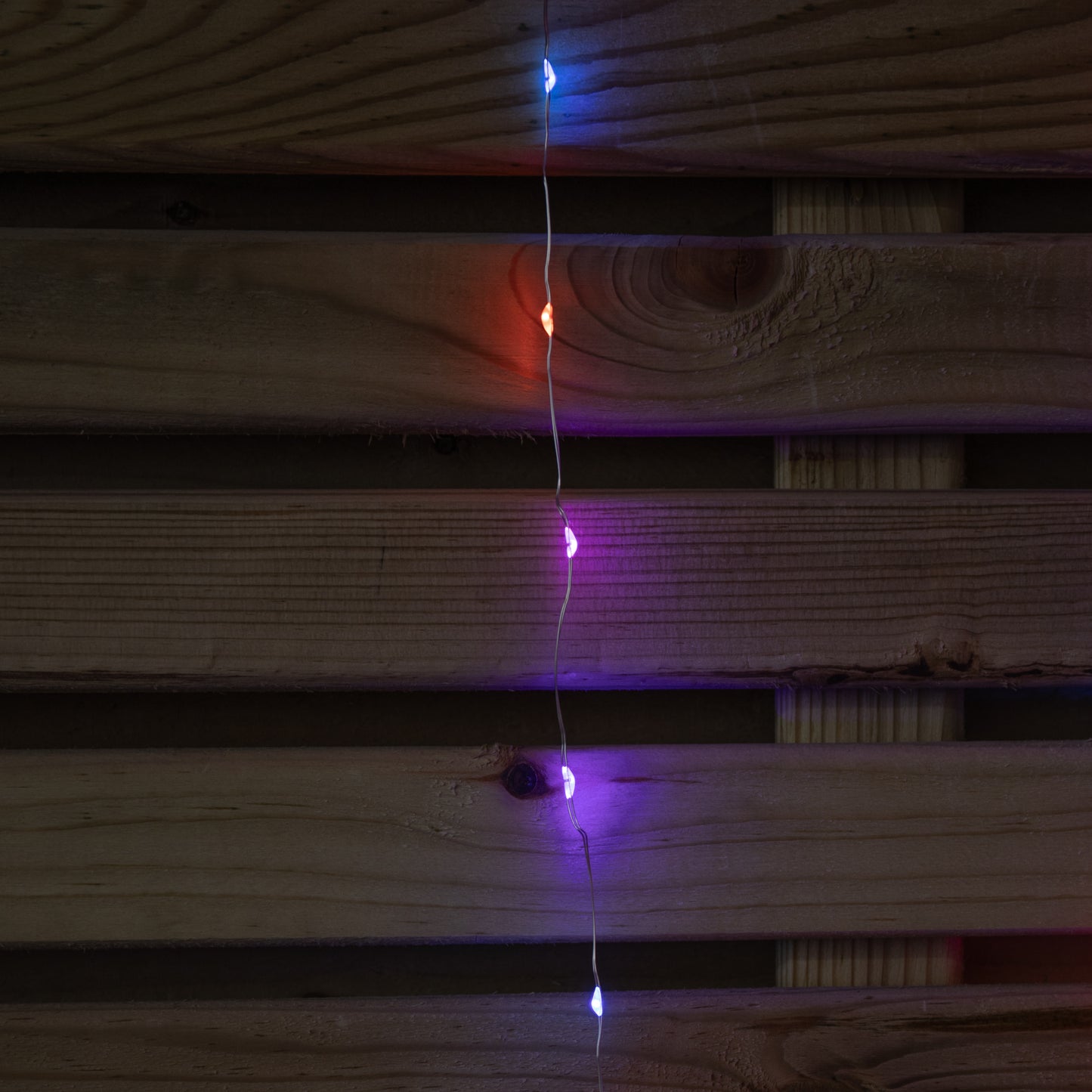 1.2m x 1.2m Light up Star Pin Wire Christmas Curtain Lights with 303 Rainbow LEDs