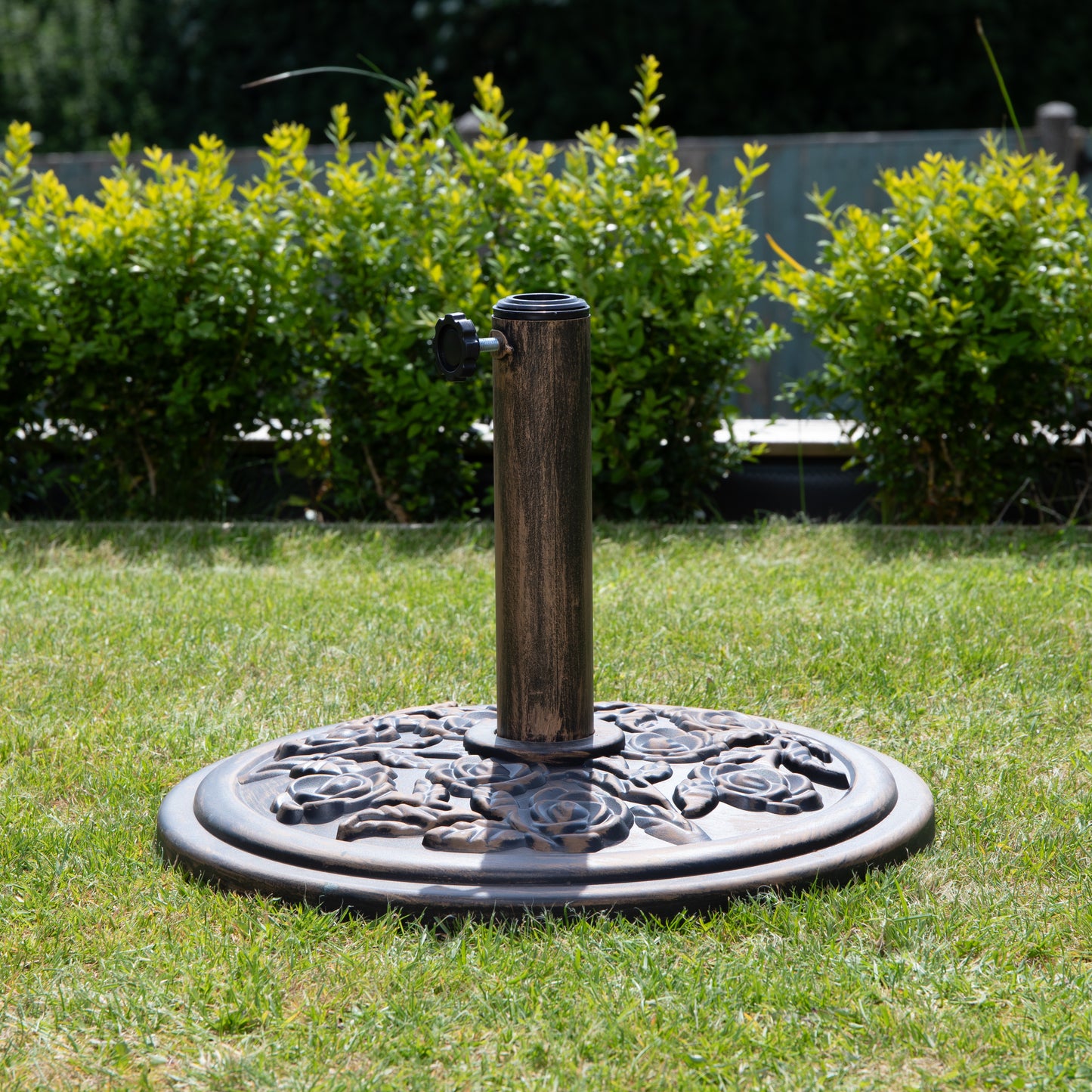 Samuel Alexander 9kg Heavy Duty Bronze Cast Iron Effect Garden Parasol Base