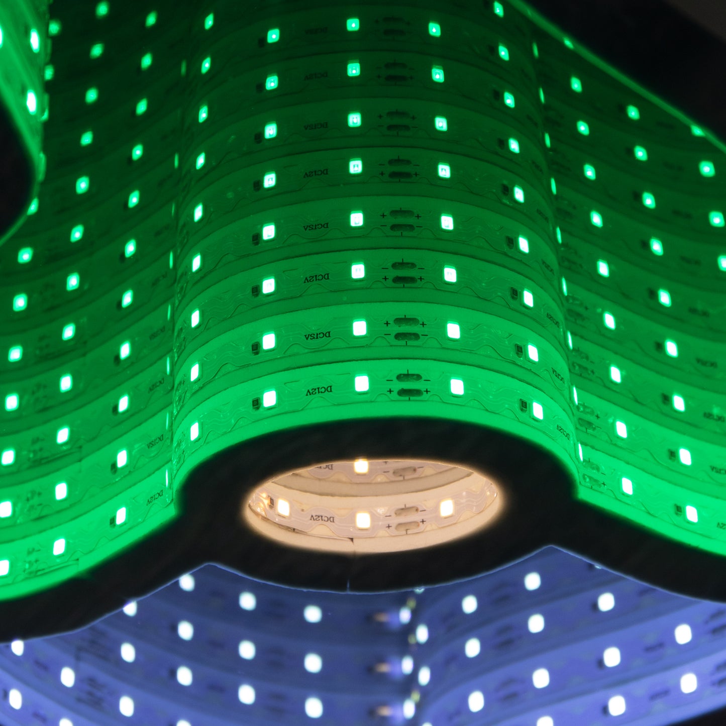 40cm Infinity Gonk with Hat on Metal Base with Green, White and Red LEDs
