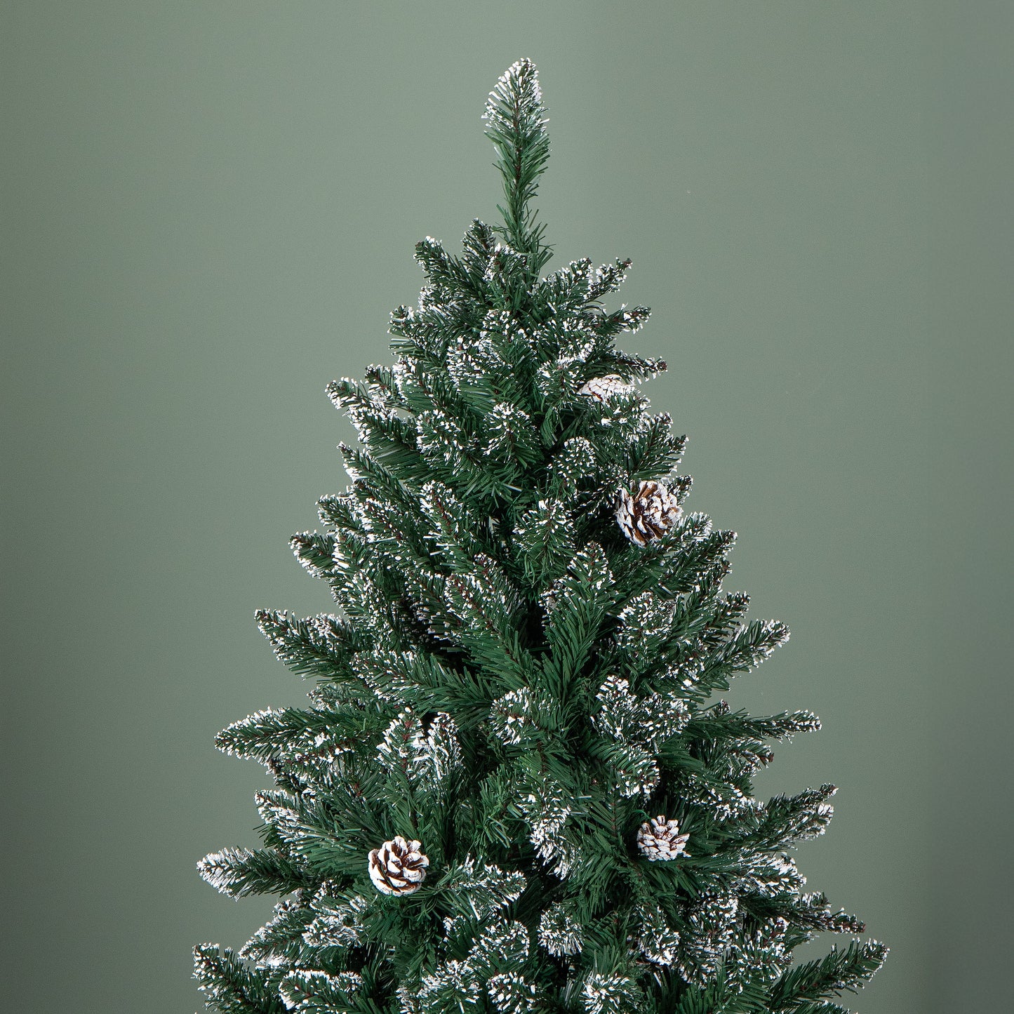 5ft (1.5m) Tall Rocky Mountain Pine Christmas Tree with 526 Snow Tipped Branches & Pinecones