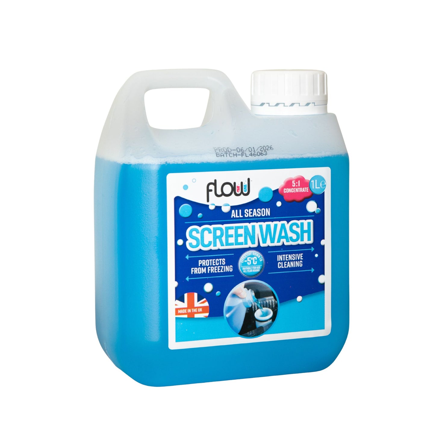 1 Litre All Season Smear Free Windscreen Wash Concentrate For all Vehicles