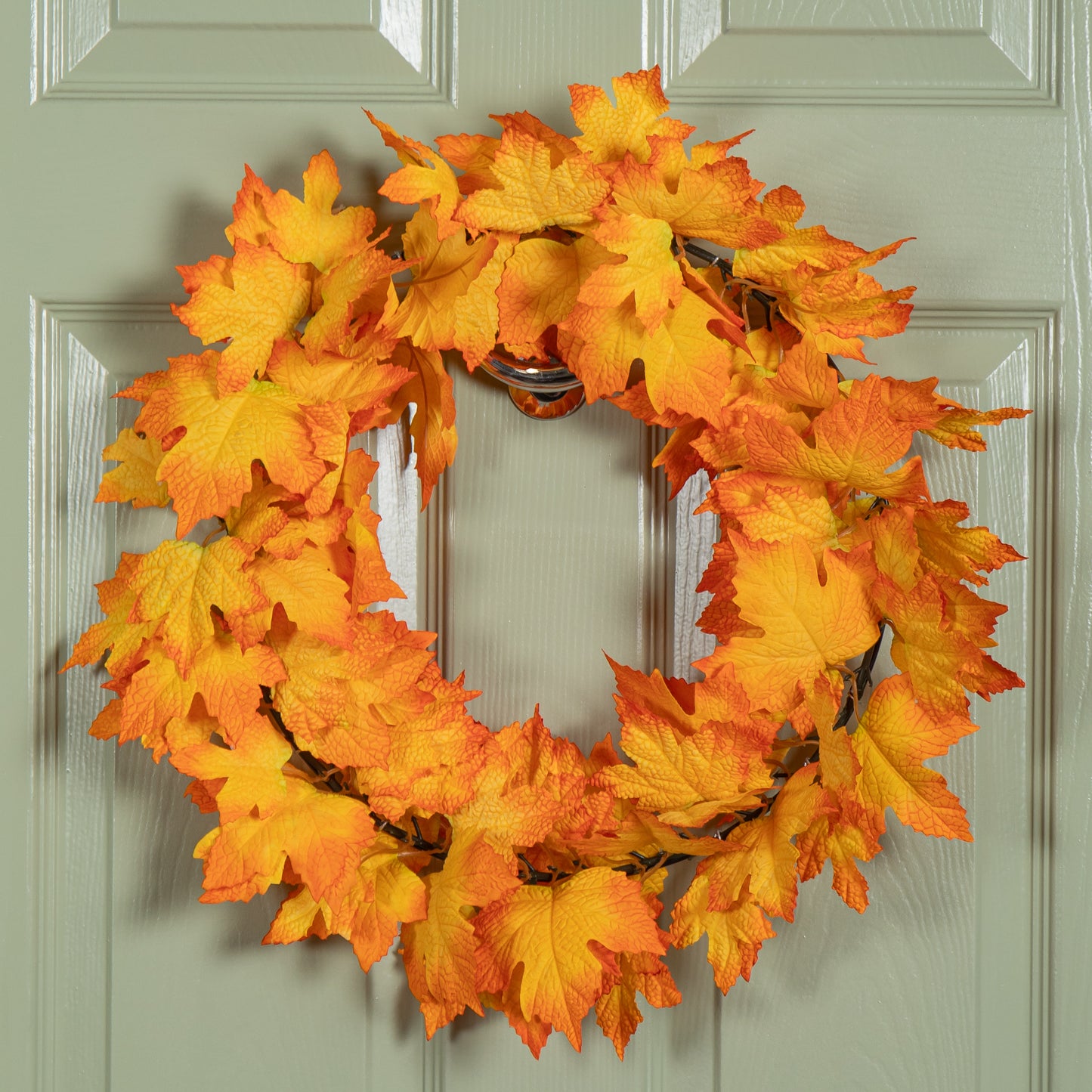 50cm Hanging Bright Autumn Faux Wreath