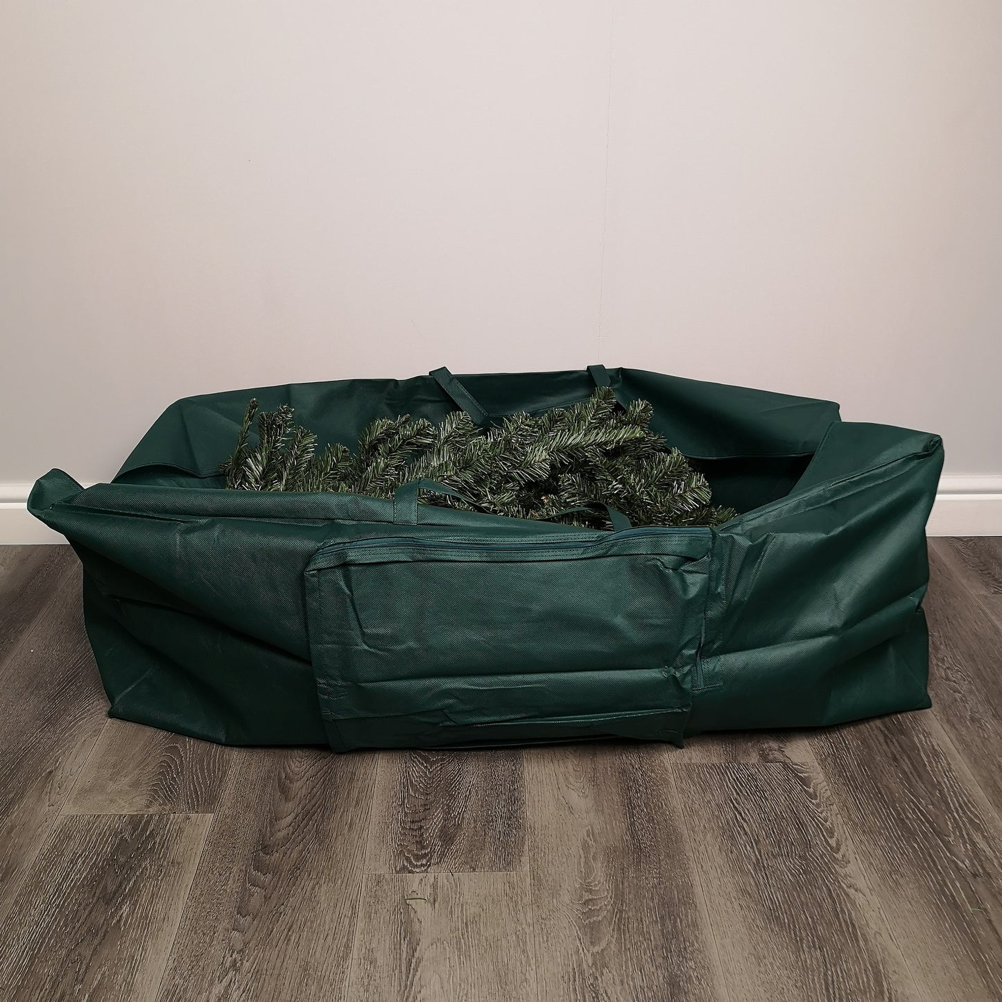 1.2m Green Christmas Tree Storage Bag with Zip and Carry Handle