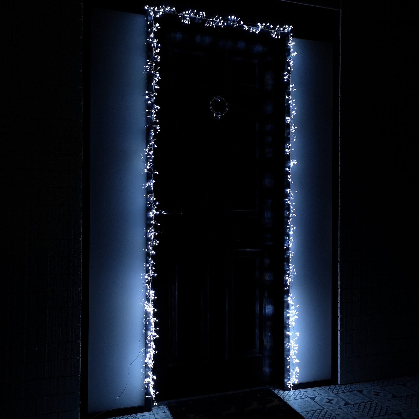 5.5m 880 LED Indoor Outdoor Christmas Door Lights in Cool White