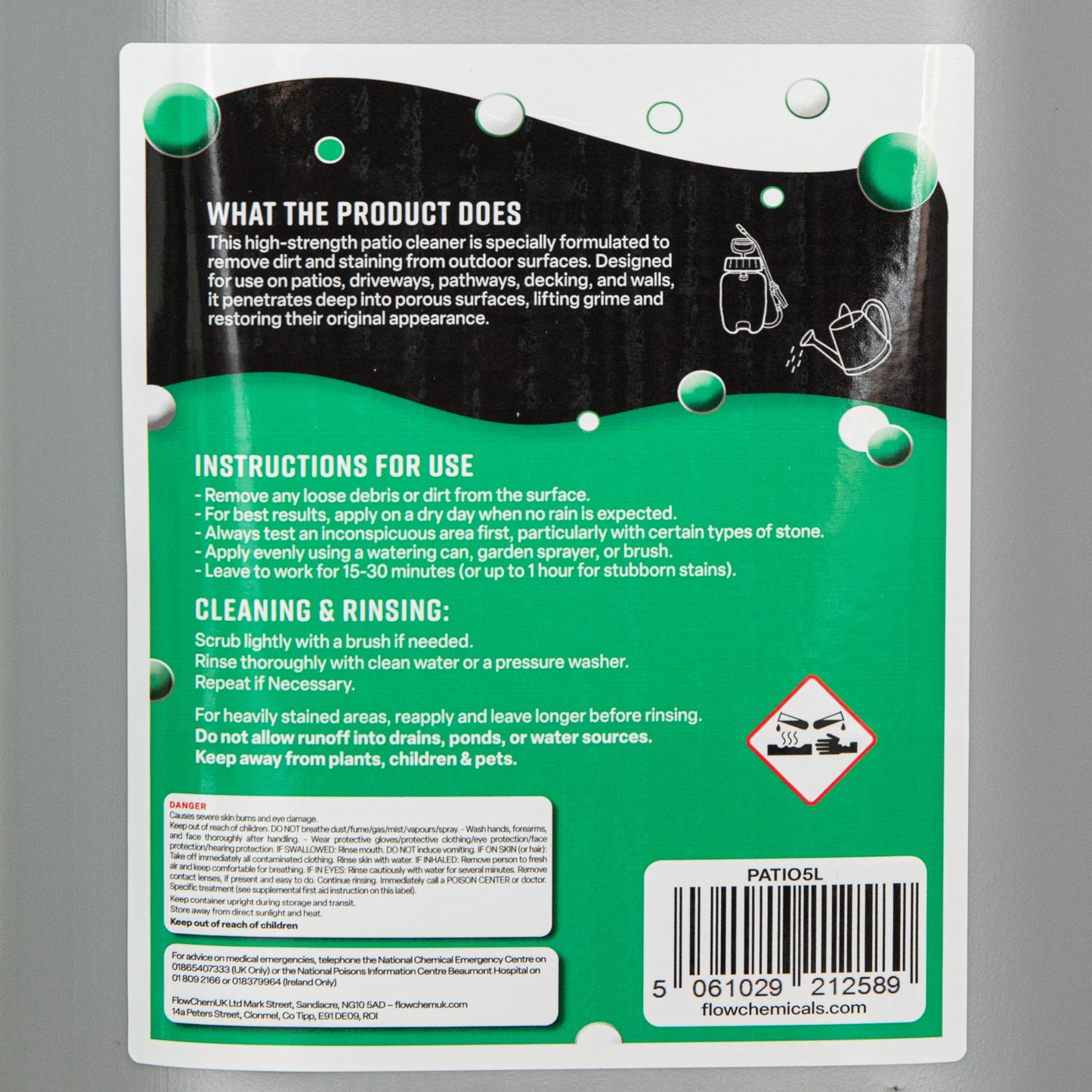 5 Litre Outdoor Patio and Decking Multi-Purpose Cleaner