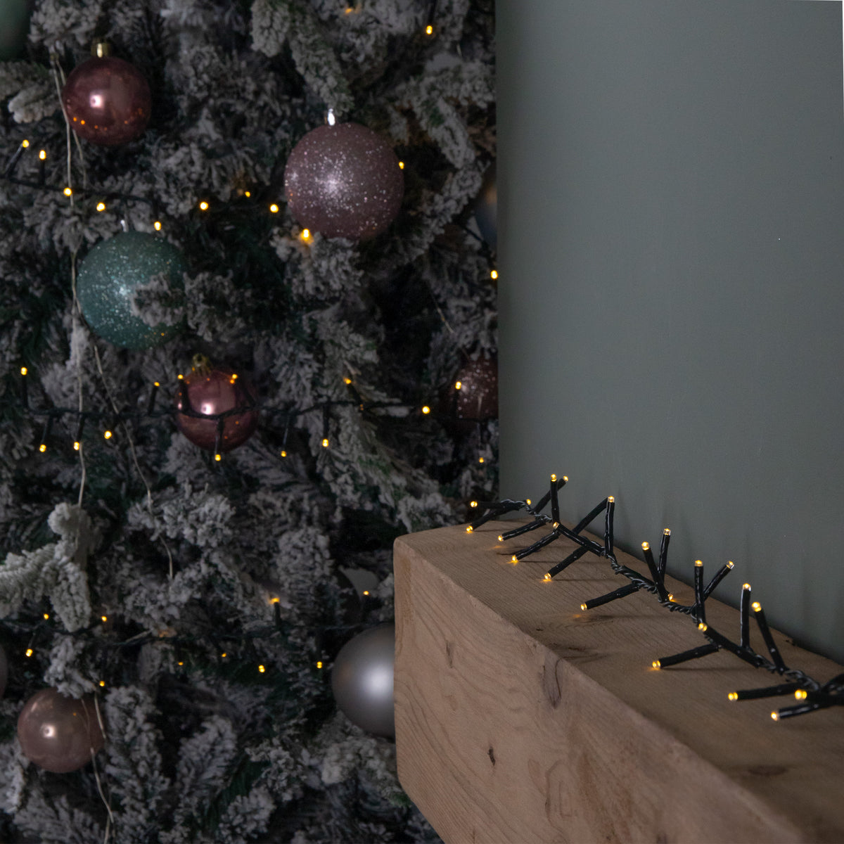 6m 240 LED TreeBrights Multi-Action Christmas String Lights with Timer in Warm White
