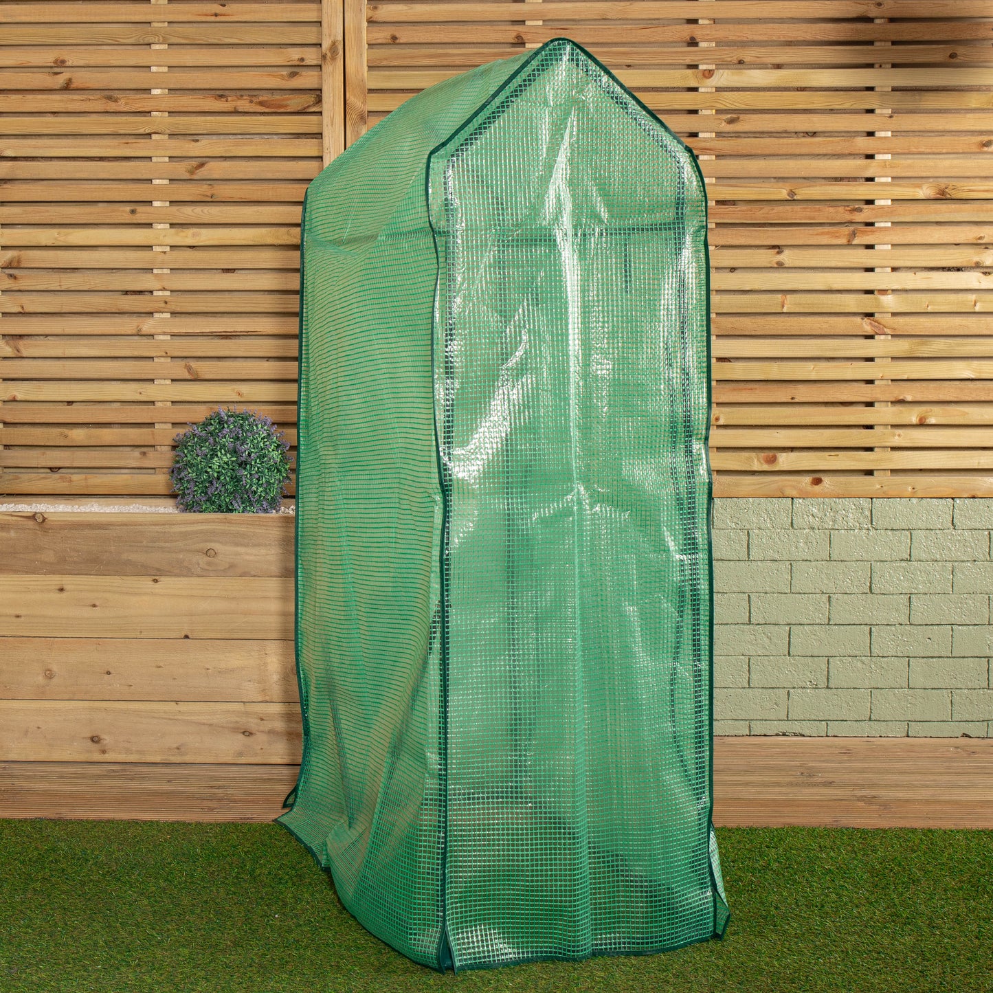 1.5m x 1m Outdoor Greenhouse for Plants with Steel Frame and Protective PE Cover