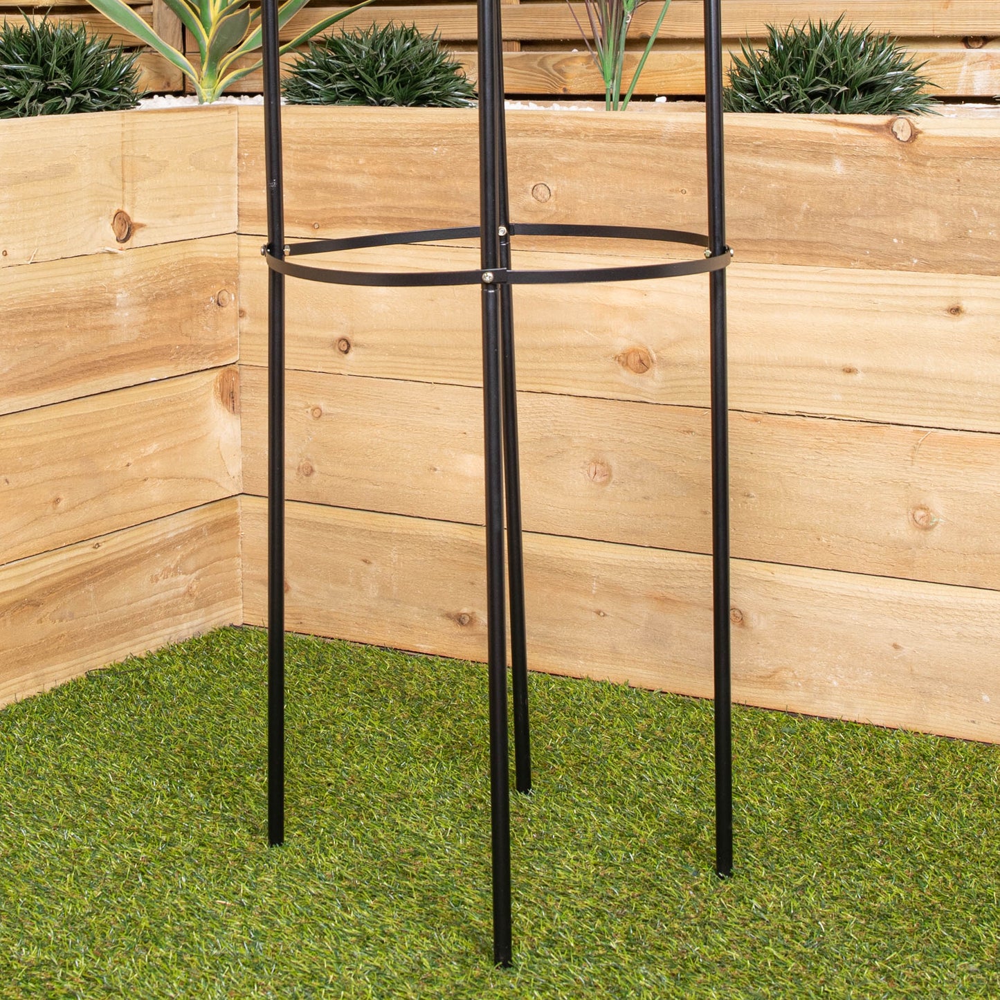 1.9m Metal Garden Patio Obelisk Trellis for Climbing Plants