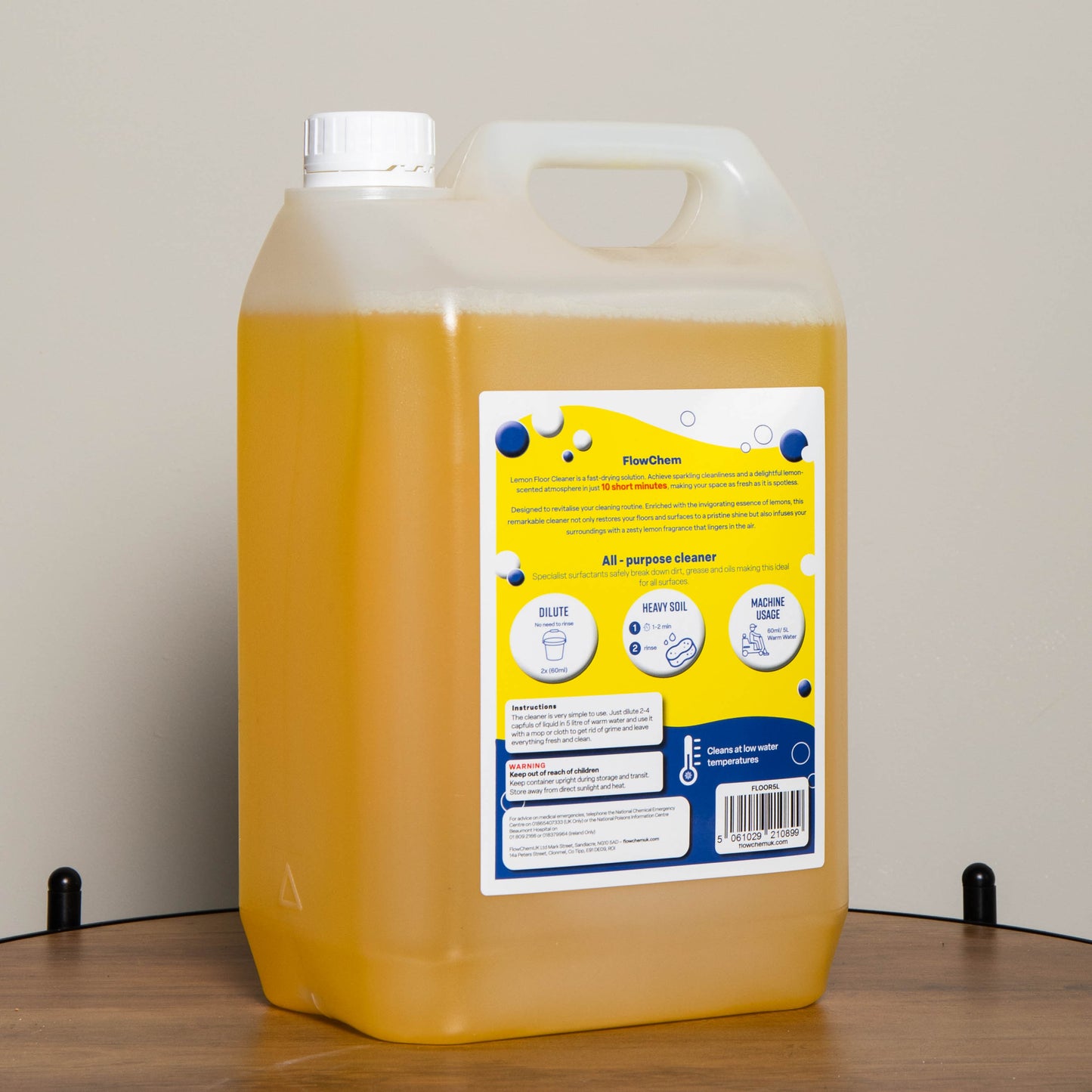 5 Litre Lemon Scented Multi-Purpose Floor and Surface Cleaner