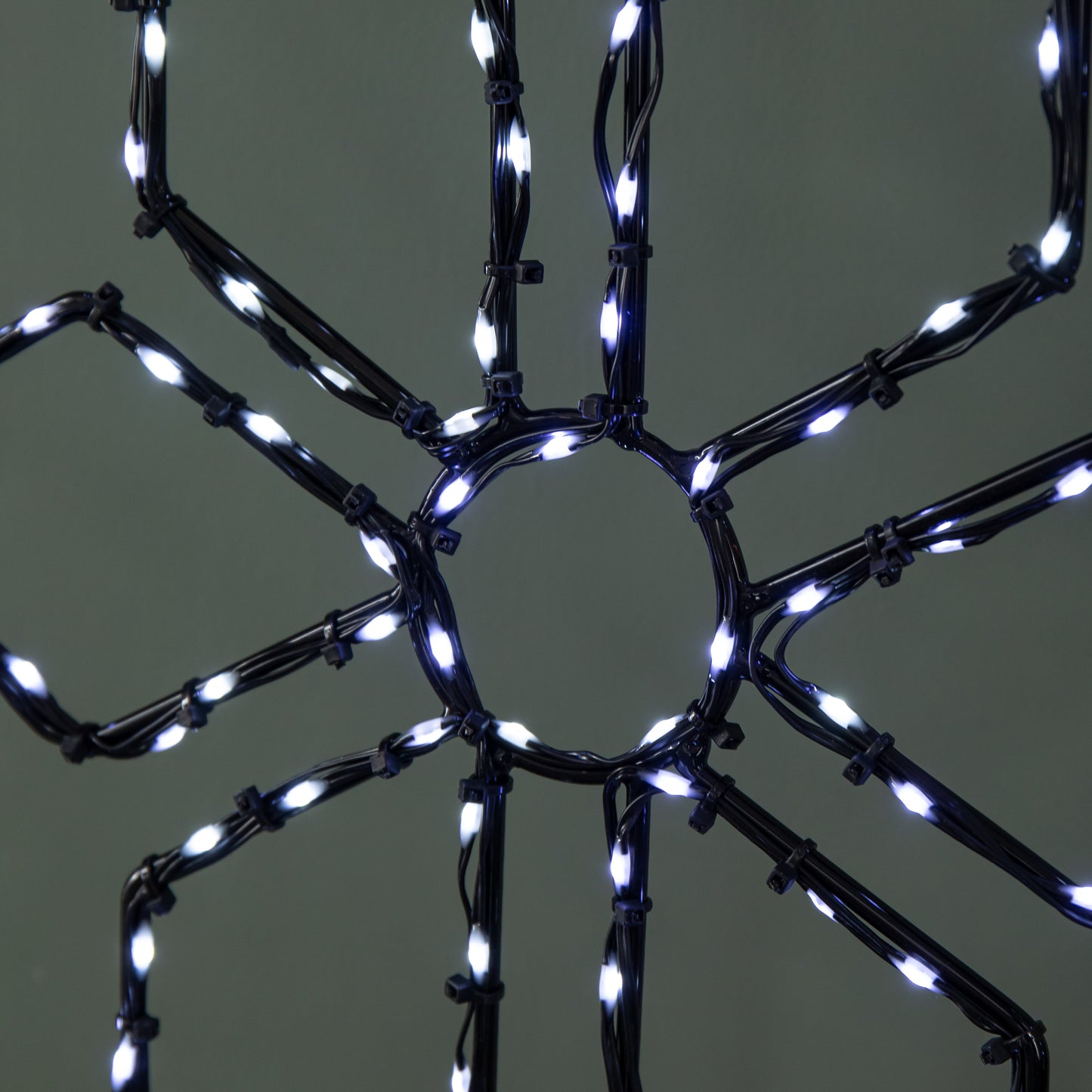 50cm x 44cm Light up FlexiBrights Christmas Snowflake with 165 White LEDs