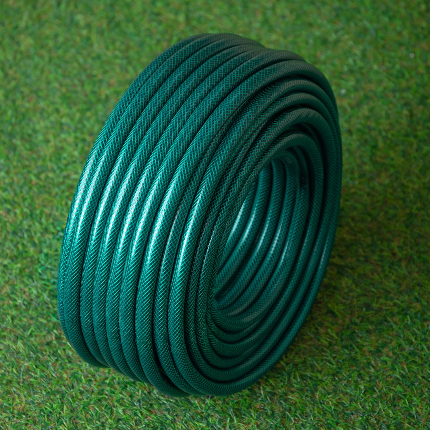 50m Reinforced Garden Hose Pipe in Green