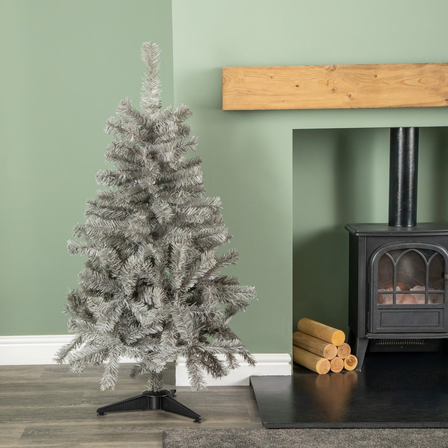 4ft (120cm) Colorado Grey Spruce Christmas Tree with Wrapped Branches & 177 Tips